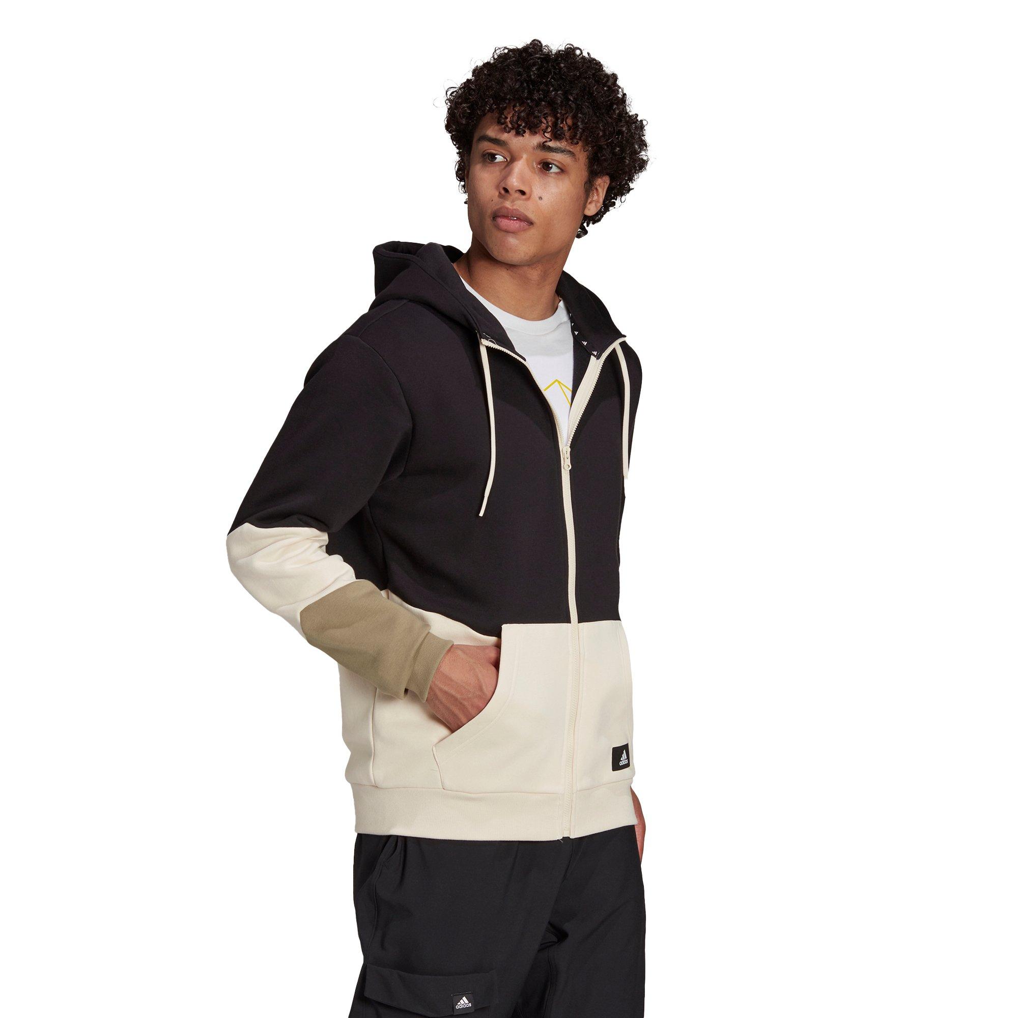 adidas Men's Sportswear Colorblock Black/Tan/Beige/Yellow Hoodie - Hibbett  | City Gear