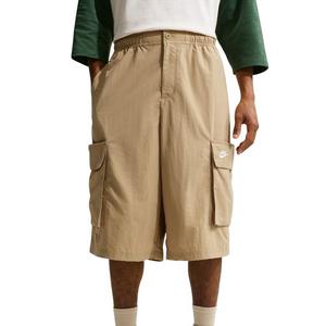 Nike Men's Sportswear Club Oversized Cargo Shorts - Parachute Beige/White - BEIGE/WHITE