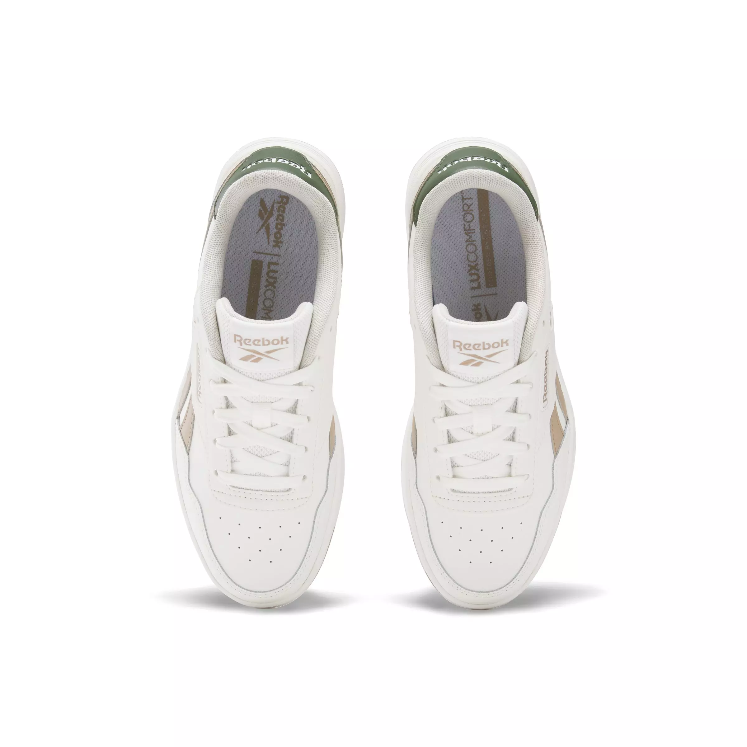 Reebok Court Advance "Off White/Beige/Dark Green" Women's Shoe - OFF WHITE/BEIGE/DK GREEN