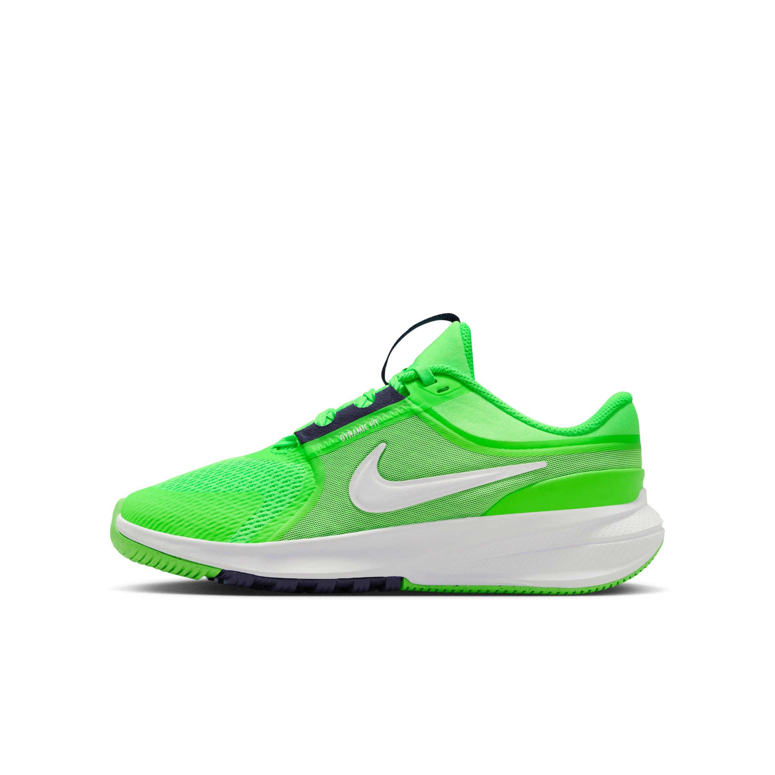 Nike Star Runner 5 Grade School Boys' "Green Strike/Imperial Purple/White" Running Shoe