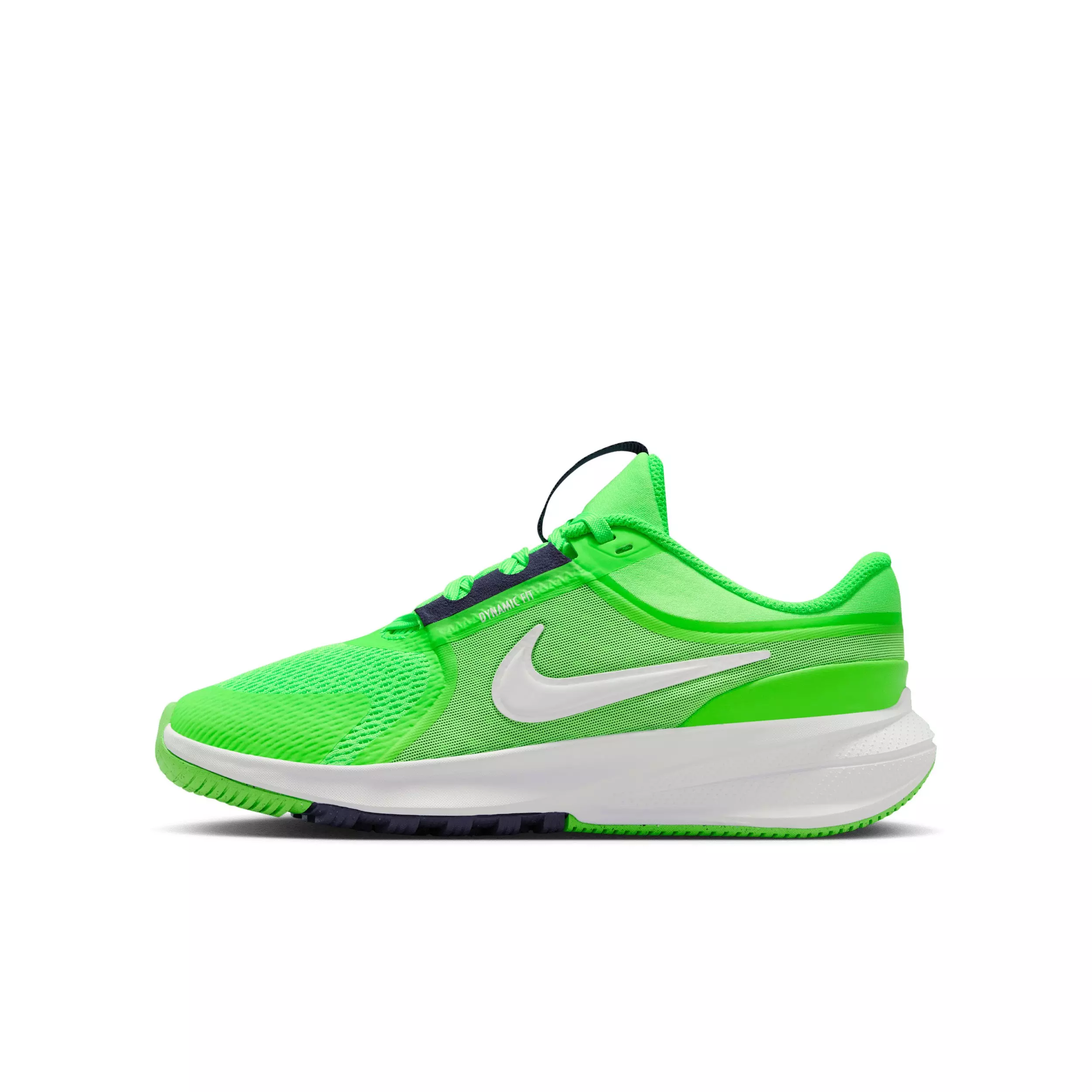 Nike Star Runner 5 "Green Strike/Imperial Purple/White" Grade School Boys' Running Shoe - GREEN/PURPLE/WHITE