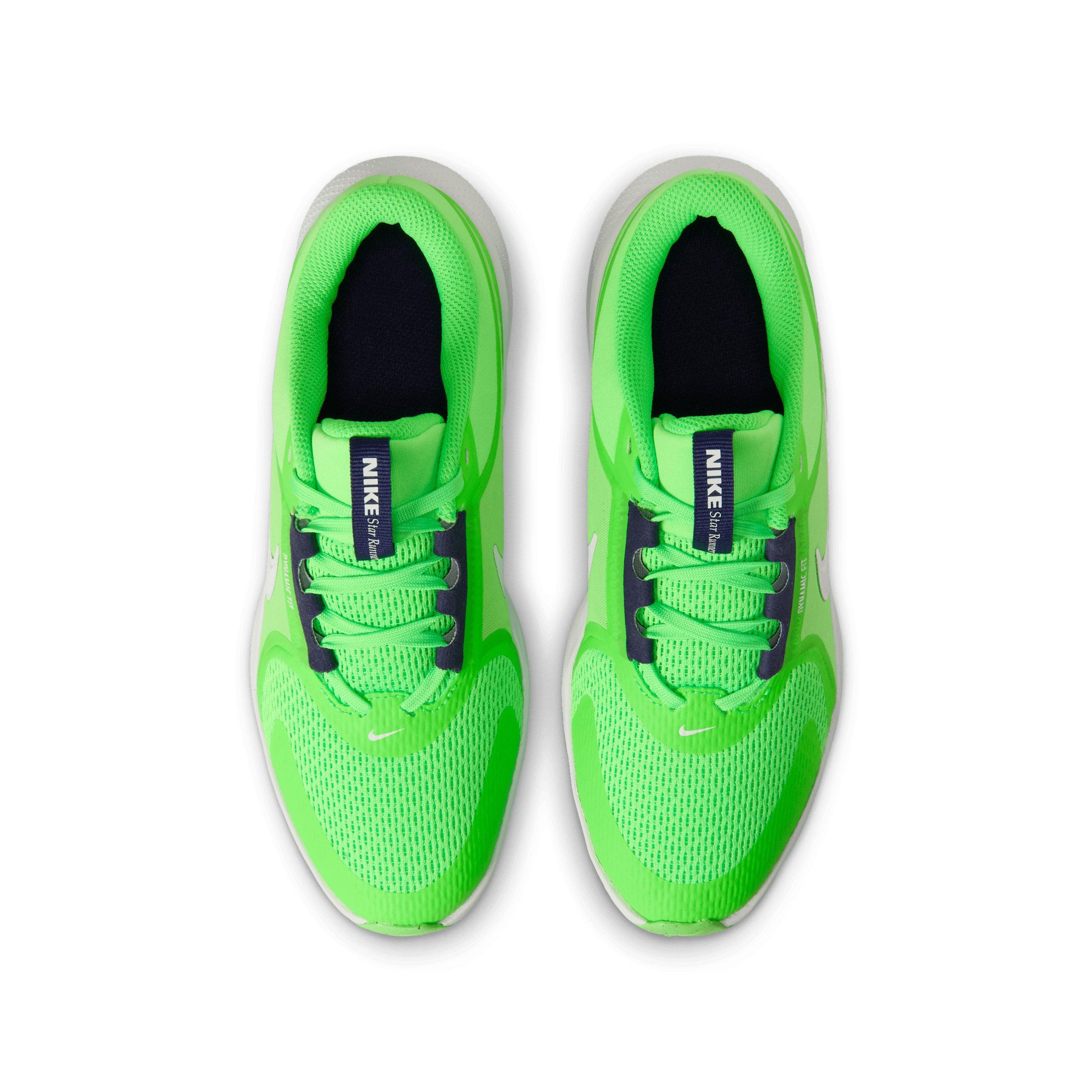 Nike Star Runner 5 Grade School Boys' "Green Strike/Imperial Purple/White" Running Shoe
