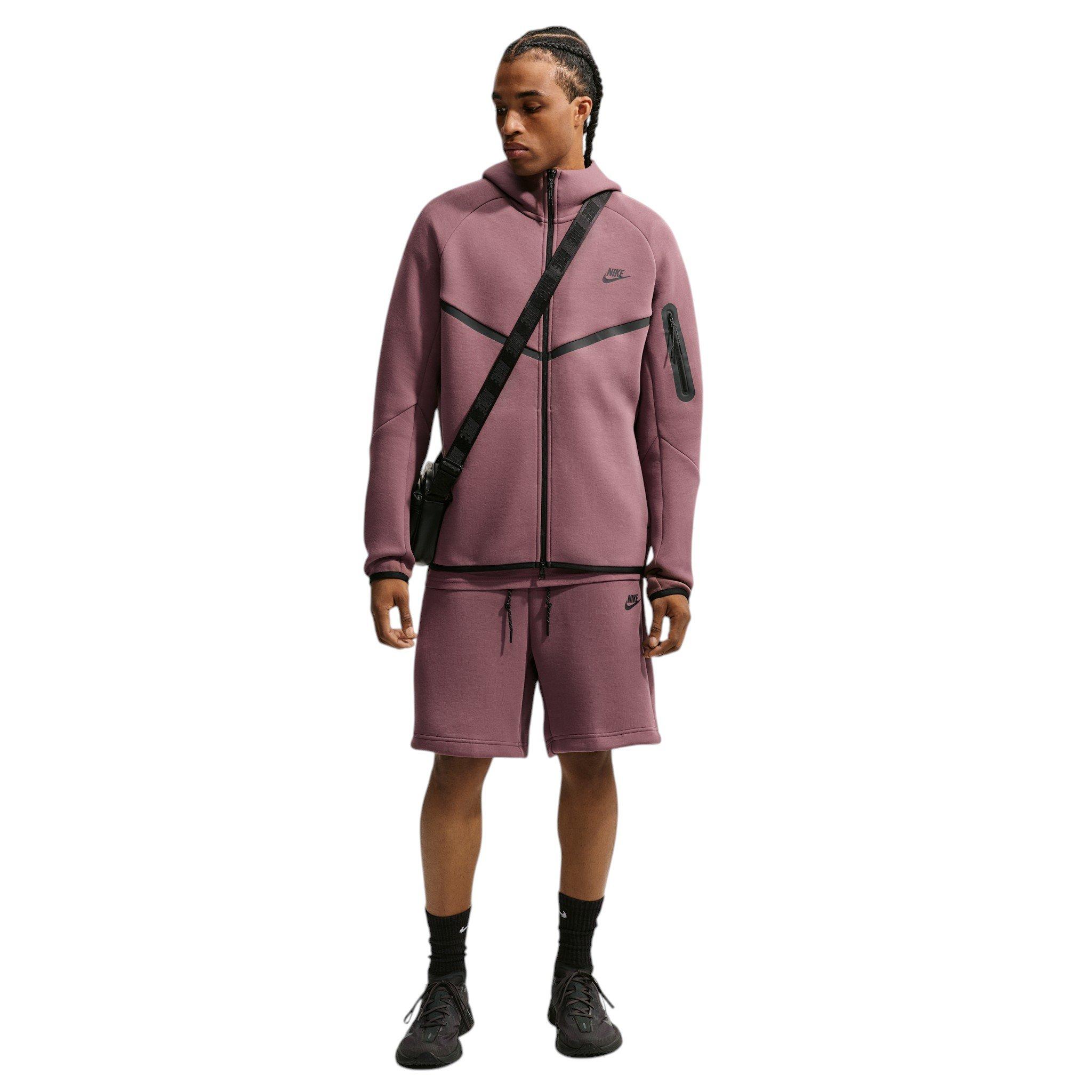 Nike Men's Tech Fleece Shorts - PURPLE Thumbnail View 4