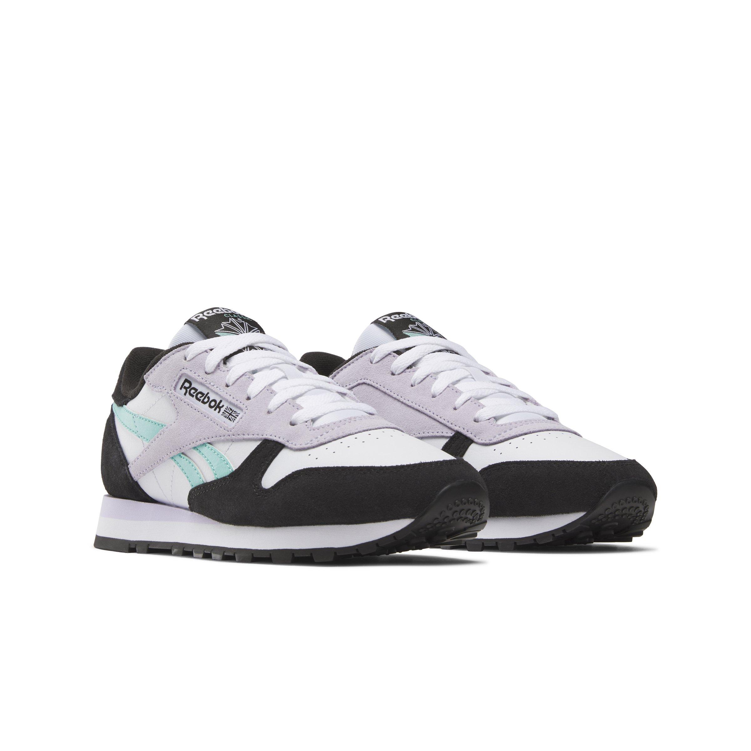 Reebok Classic Leather "Grey/Mint/Black/White" Women's Shoe - GREY/MINT/BLACK/WHITE Thumbnail View 2