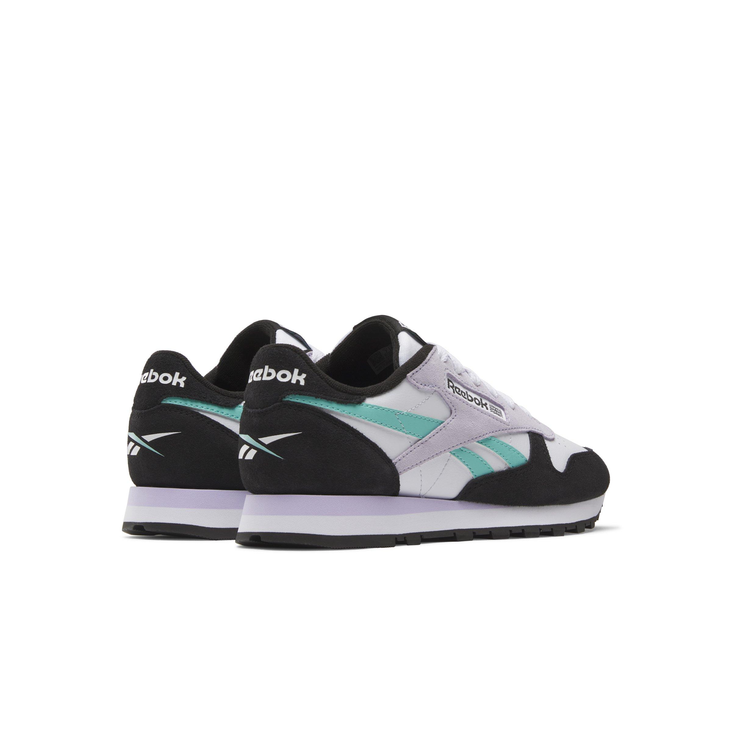 Reebok Classic Leather "Grey/Mint/Black/White" Women's Shoe - GREY/MINT/BLACK/WHITE Thumbnail View 3