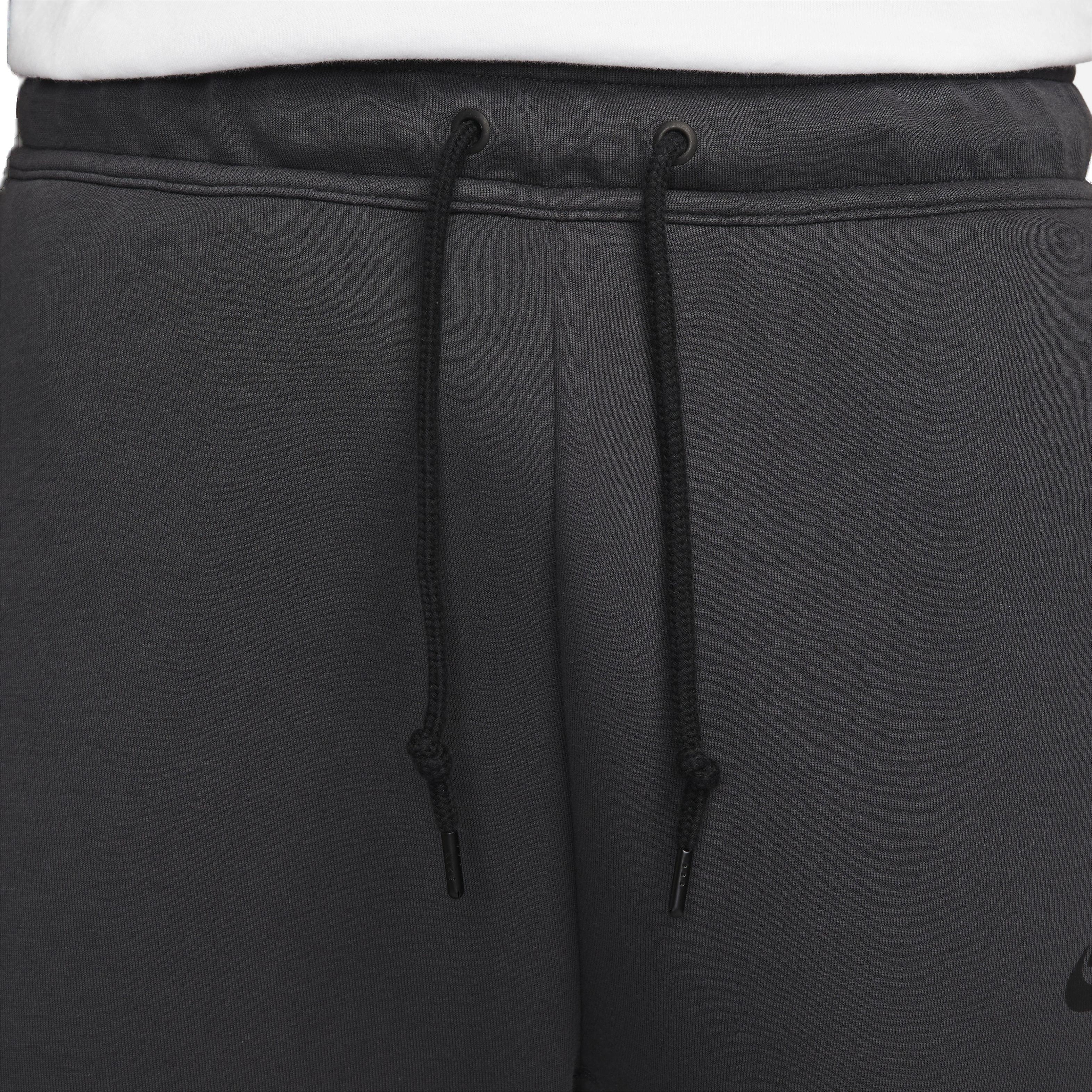 Nike Men's Tech Fleece Slim Fit Joggers - BLACK Thumbnail View 4