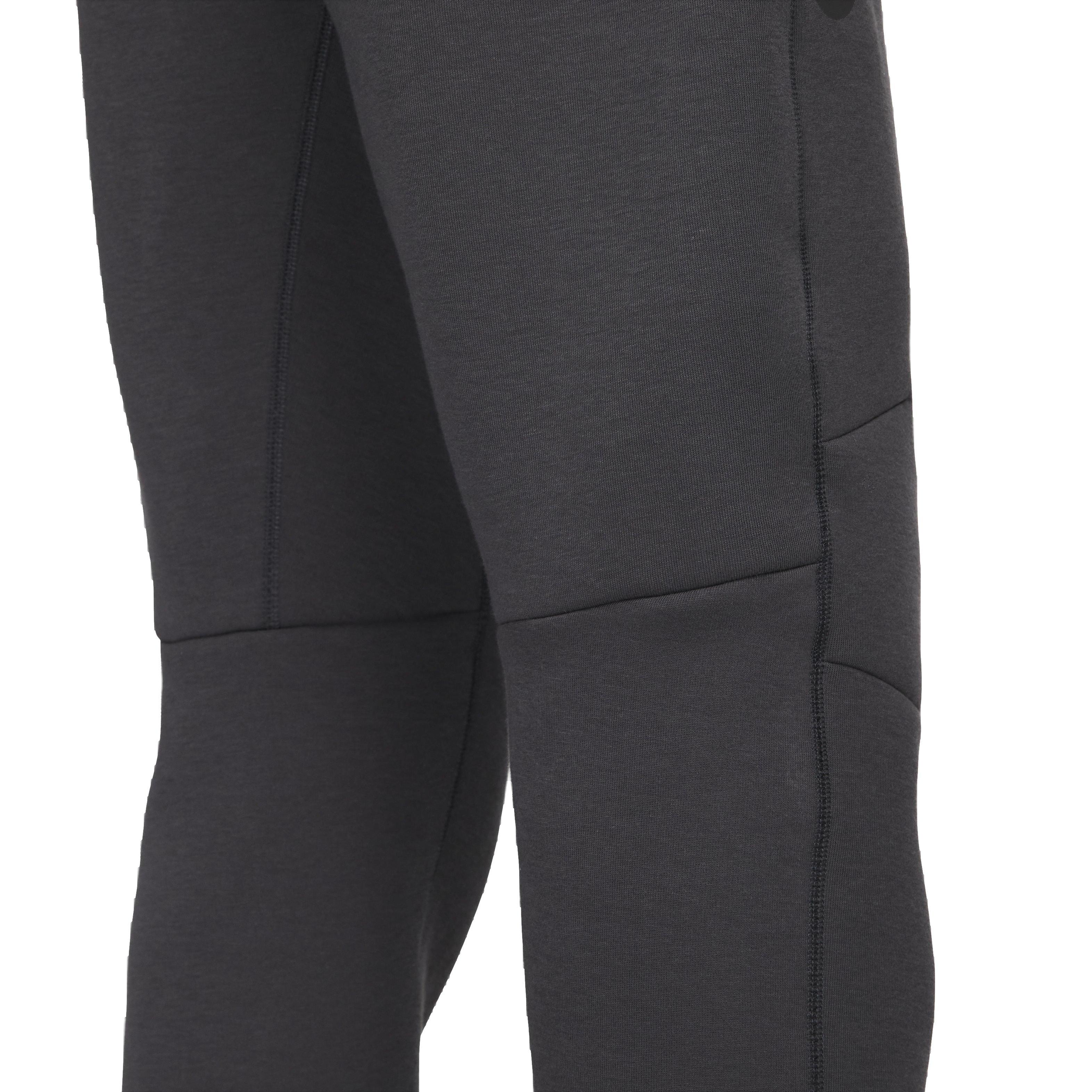 Nike Men's Tech Fleece Slim Fit Joggers - BLACK Thumbnail View 6