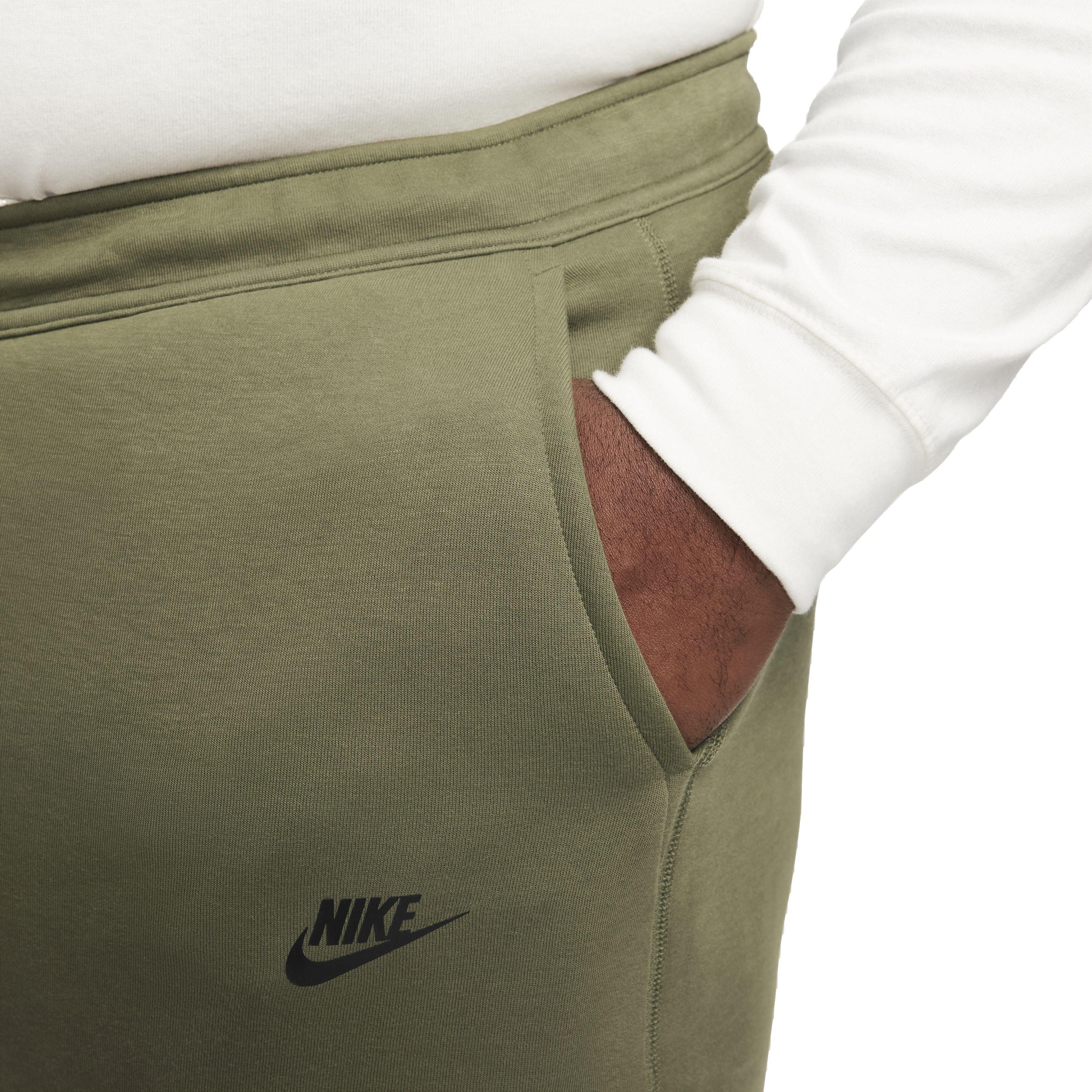 Nike Men's Tech Fleece Slim Fit Joggers - OLIVE Thumbnail View 3