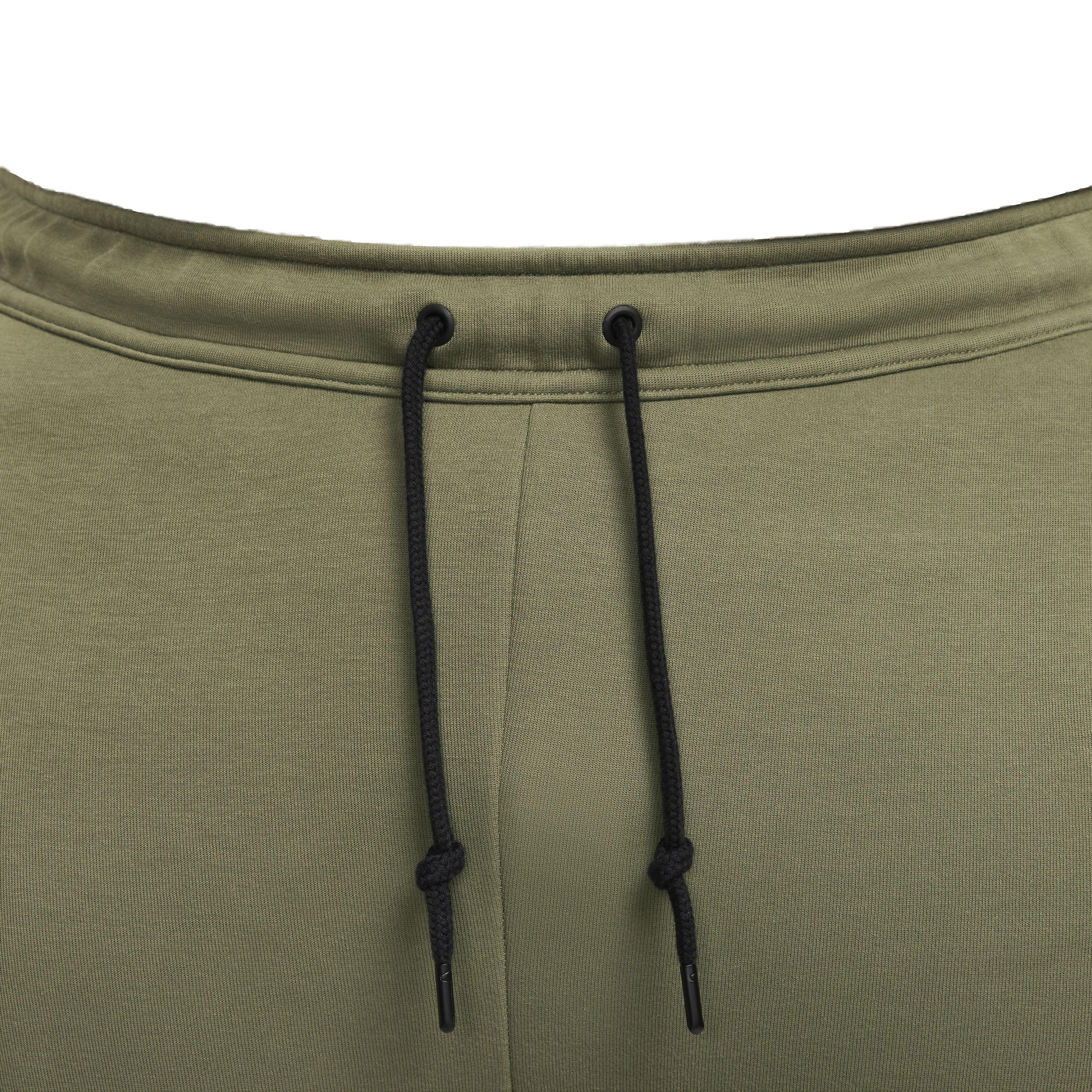 Nike Men's Tech Fleece Slim Fit Joggers - OLIVE Thumbnail View 4