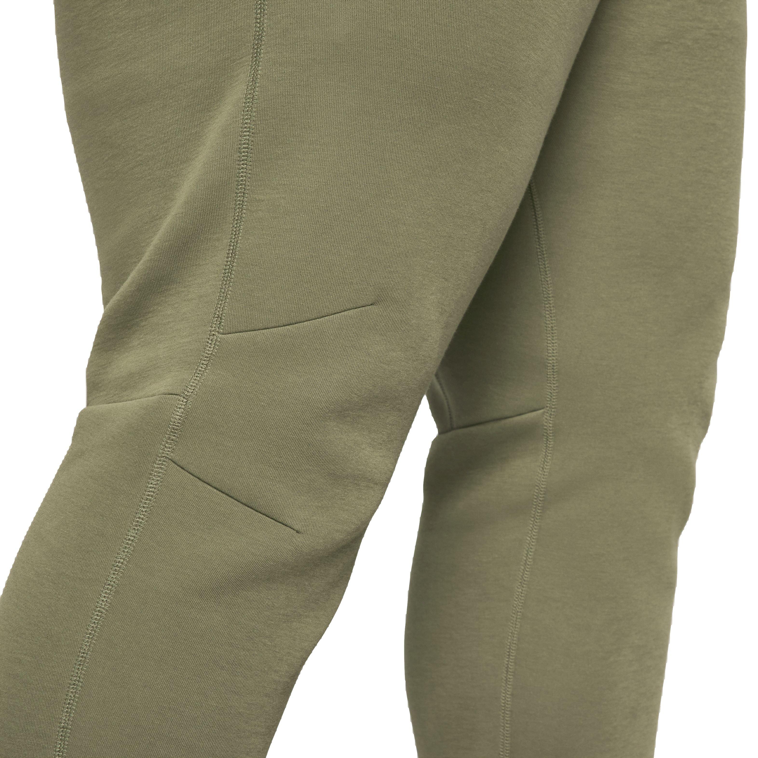 Nike Men's Tech Fleece Slim Fit Joggers - OLIVE Thumbnail View 6