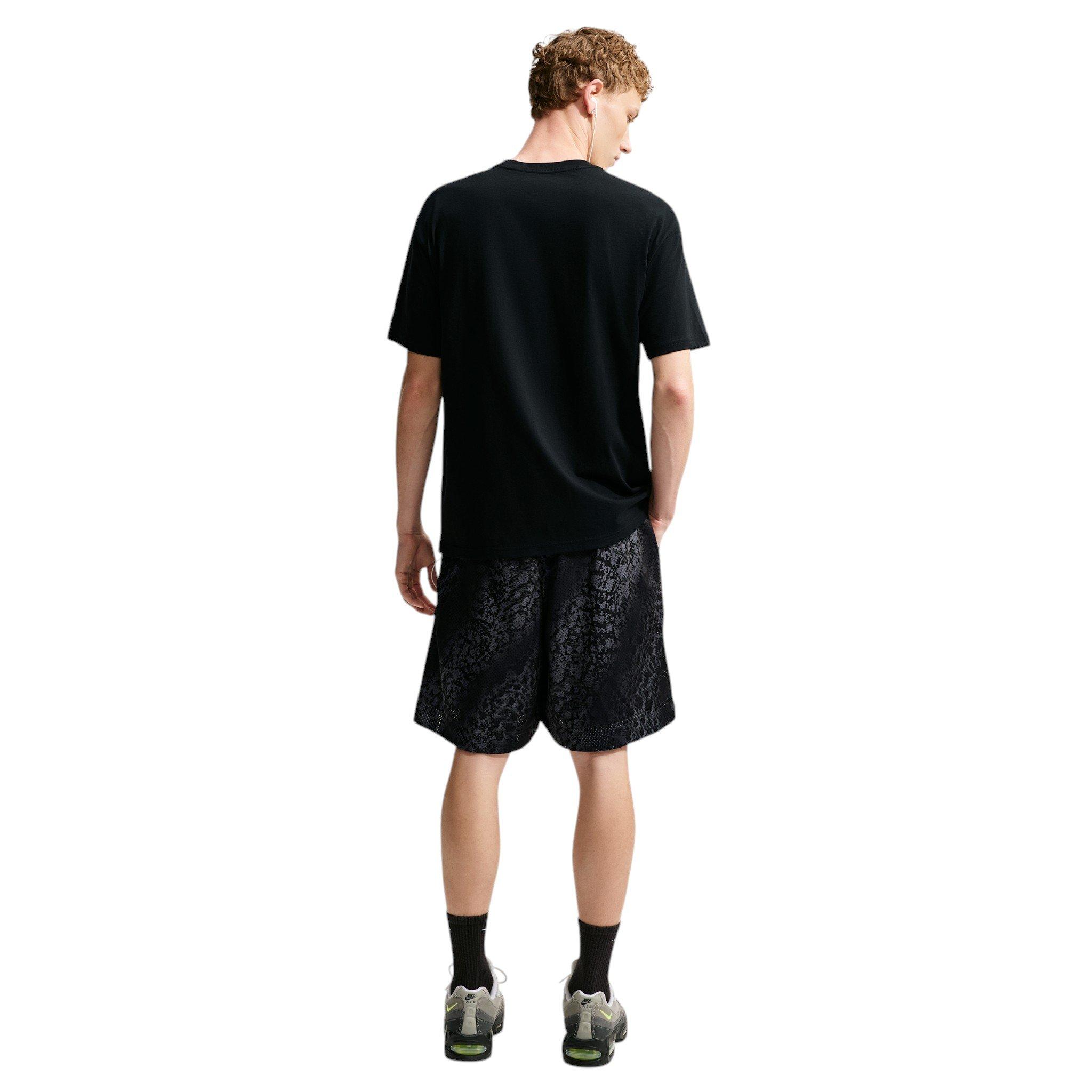 Nike Men's Air All-Over Print Mesh Shorts - Smoke Grey/Volt/Black - GREY/VOLT/BLACK