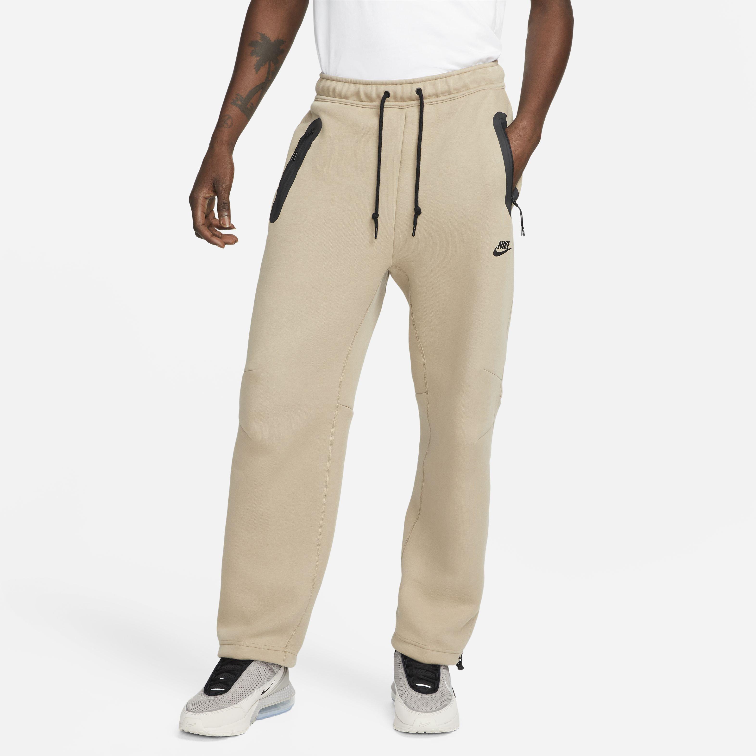 Nike Men's Tech Fleece Open-Hem Sweatpants - BROWN Thumbnail View 1
