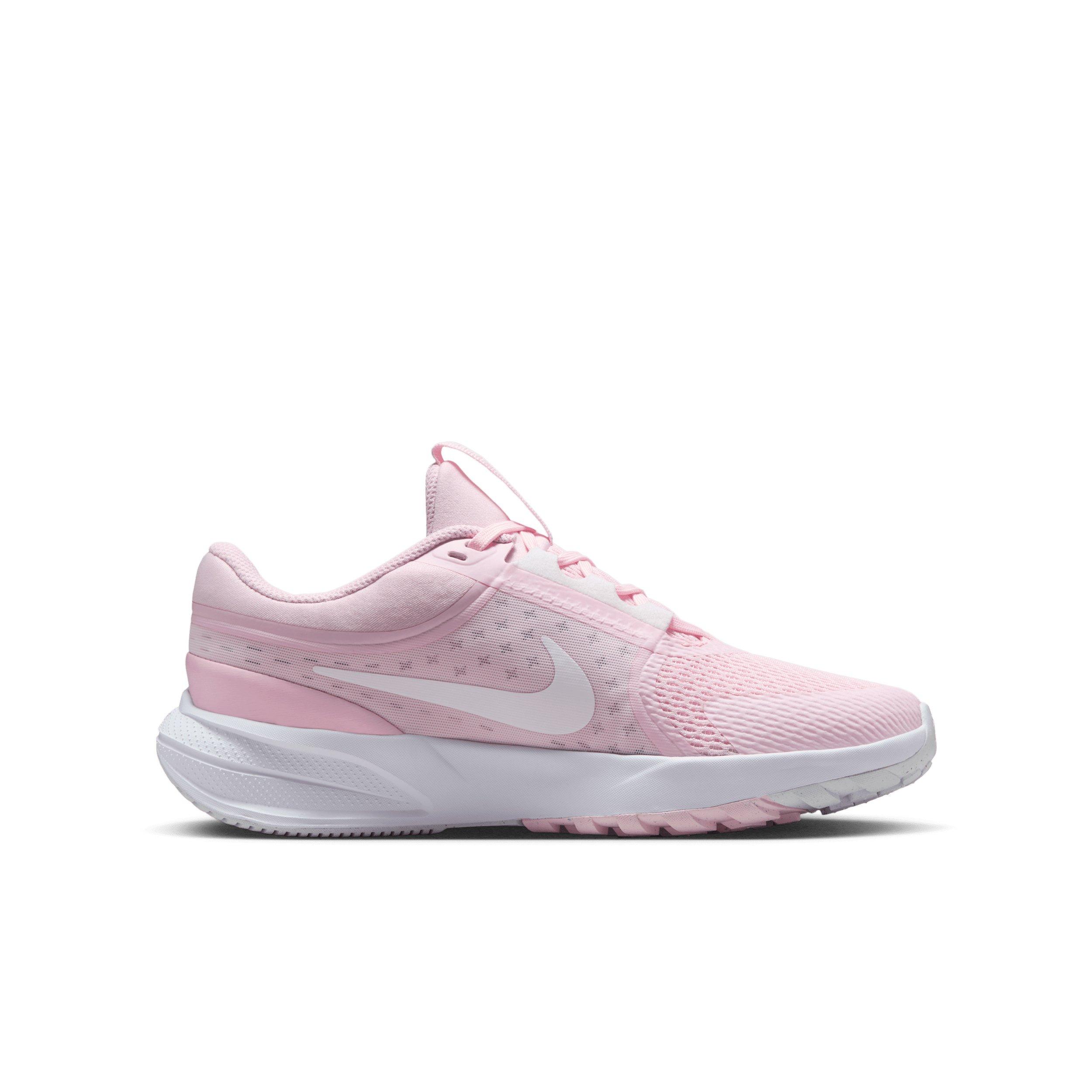 Nike Star Runner 5 Grade School Girls' "Pink Foam/Pink Foam/Pure Platinum/White" Running Shoe