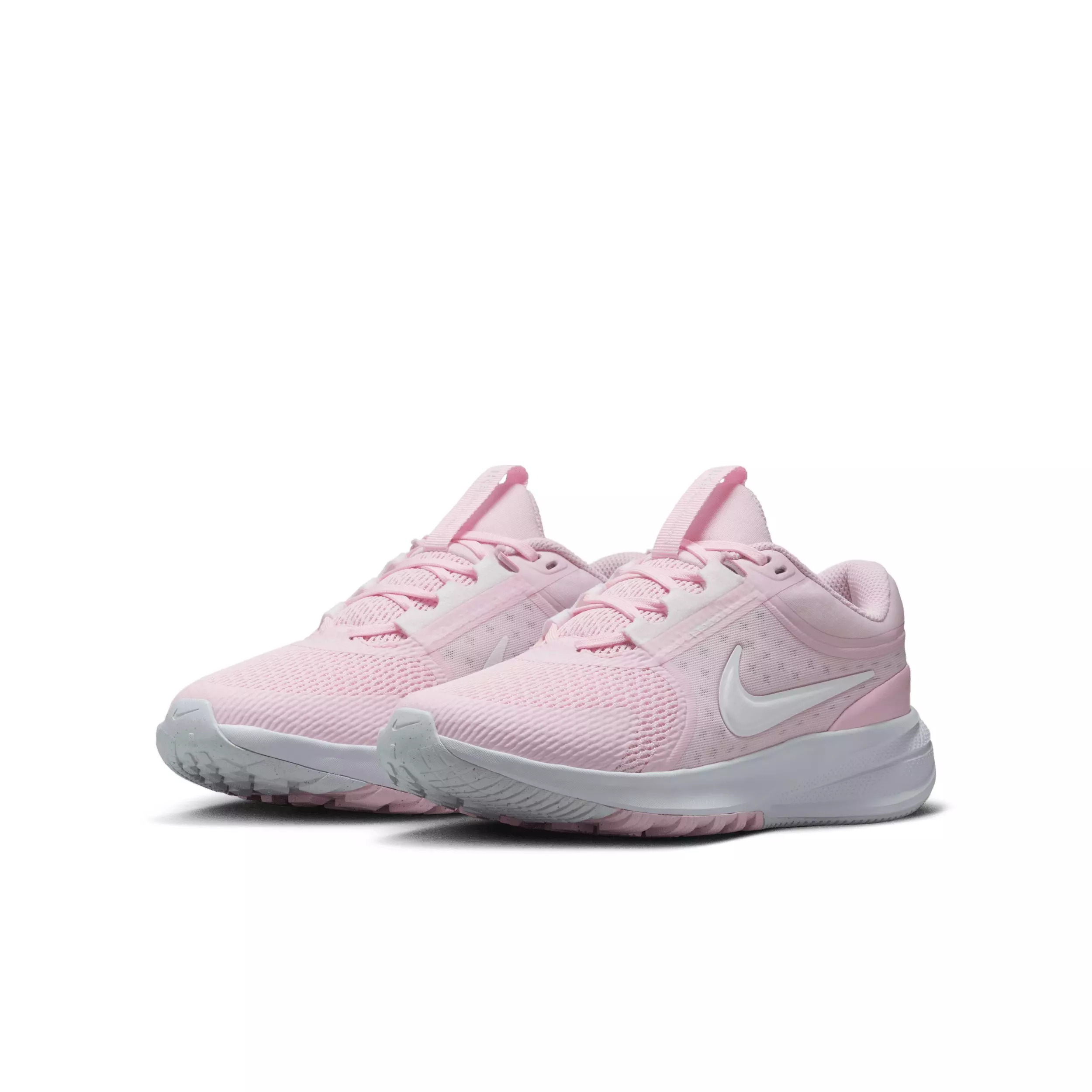 Nike Star Runner 5 "Pink Foam/Pink Foam/Pure Platinum/White" Grade School Girls' Running Shoe - PINK/PINK/PLATINUM/WHITE