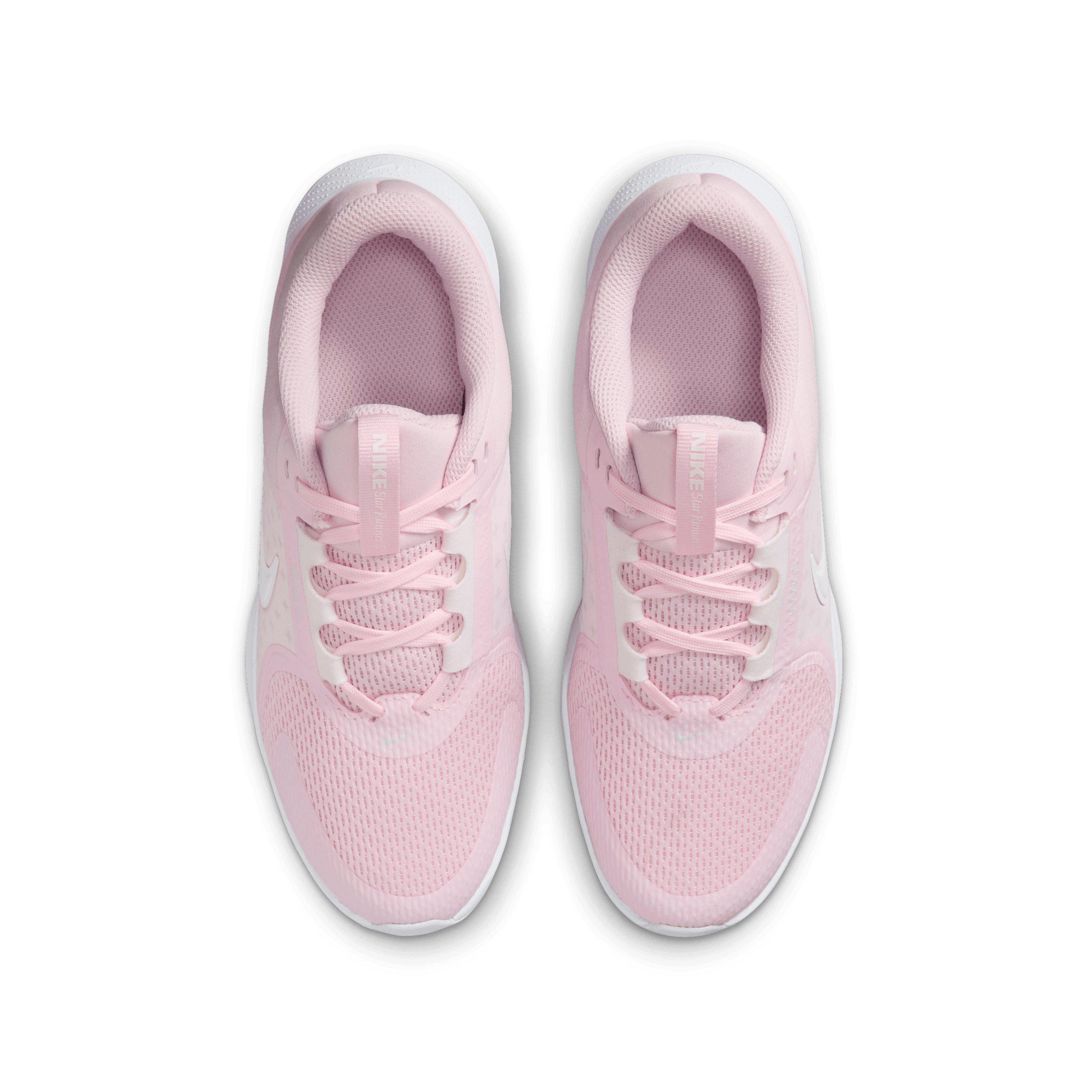 Nike Star Runner 5 Grade School Girls' "Pink Foam/Pink Foam/Pure Platinum/White" Running Shoe