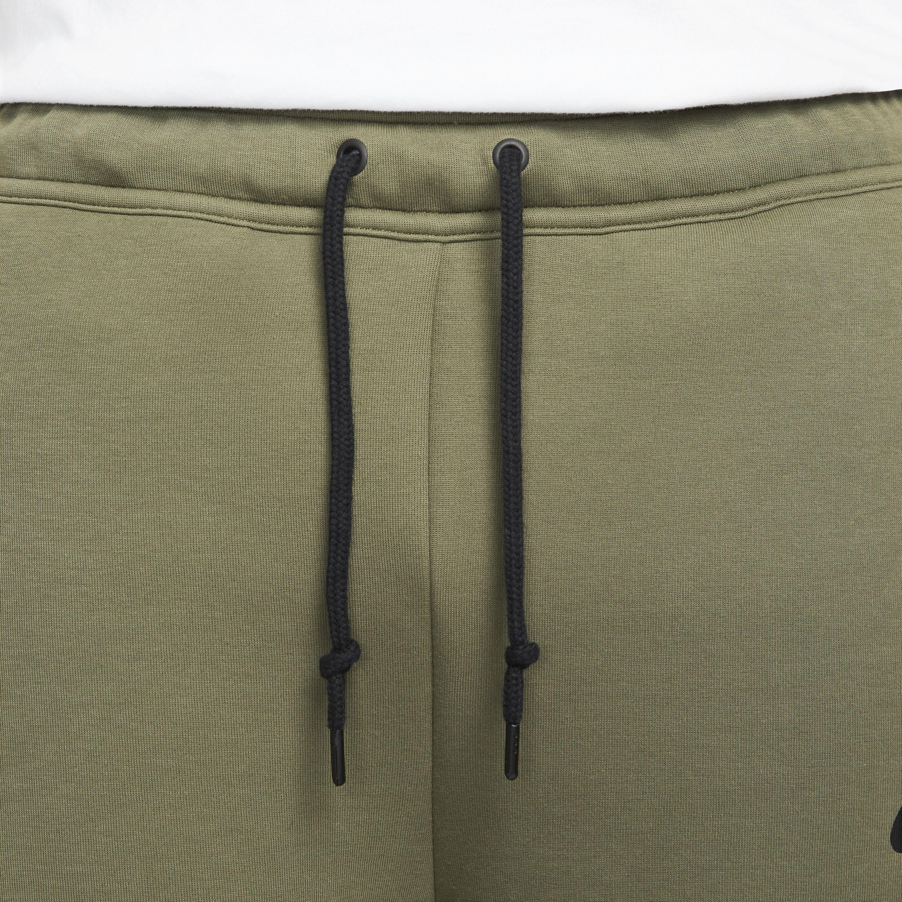 Nike Men's Tech Fleece Shorts - OLIVE Thumbnail View 4