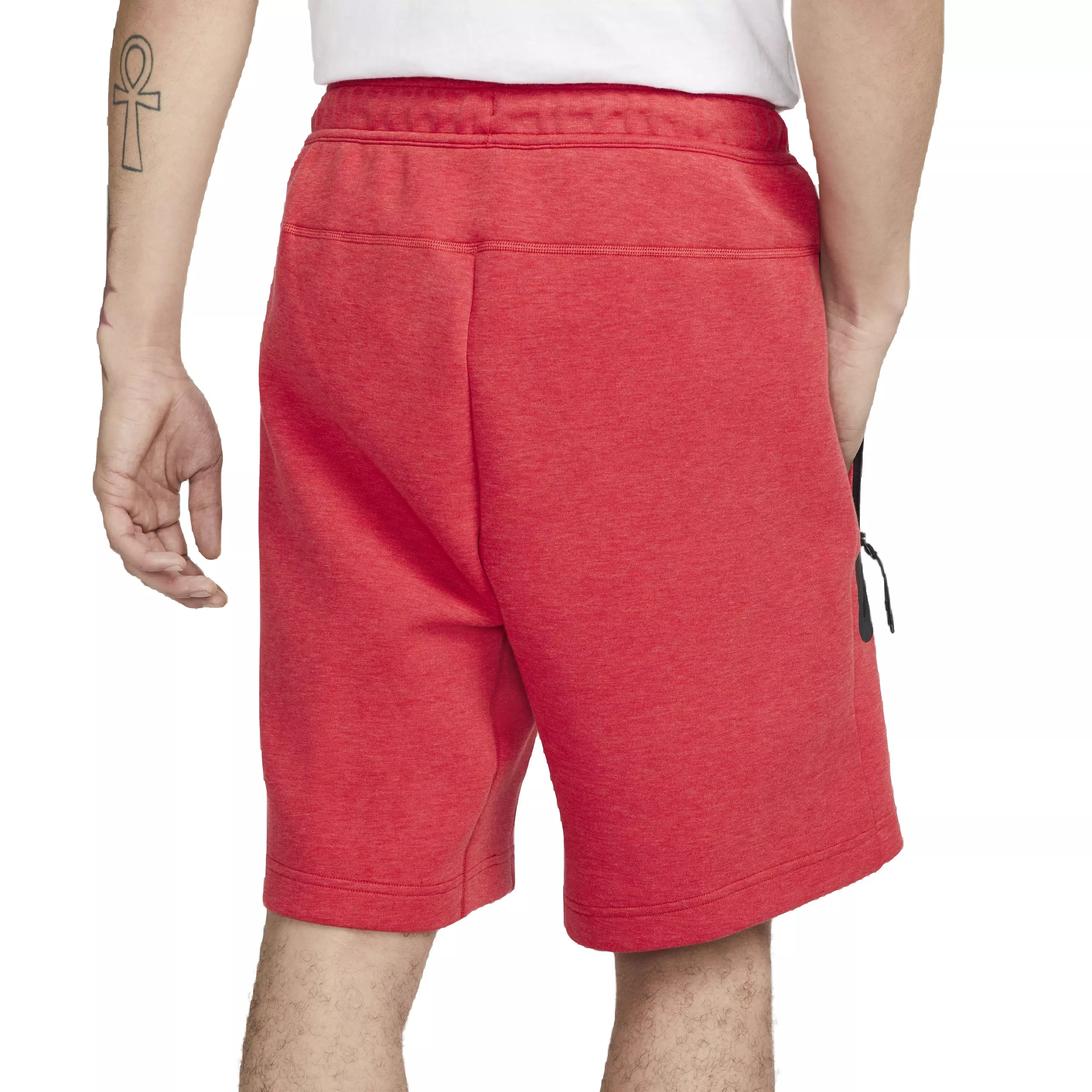 Nike Men's Tech Fleece Shorts - RED