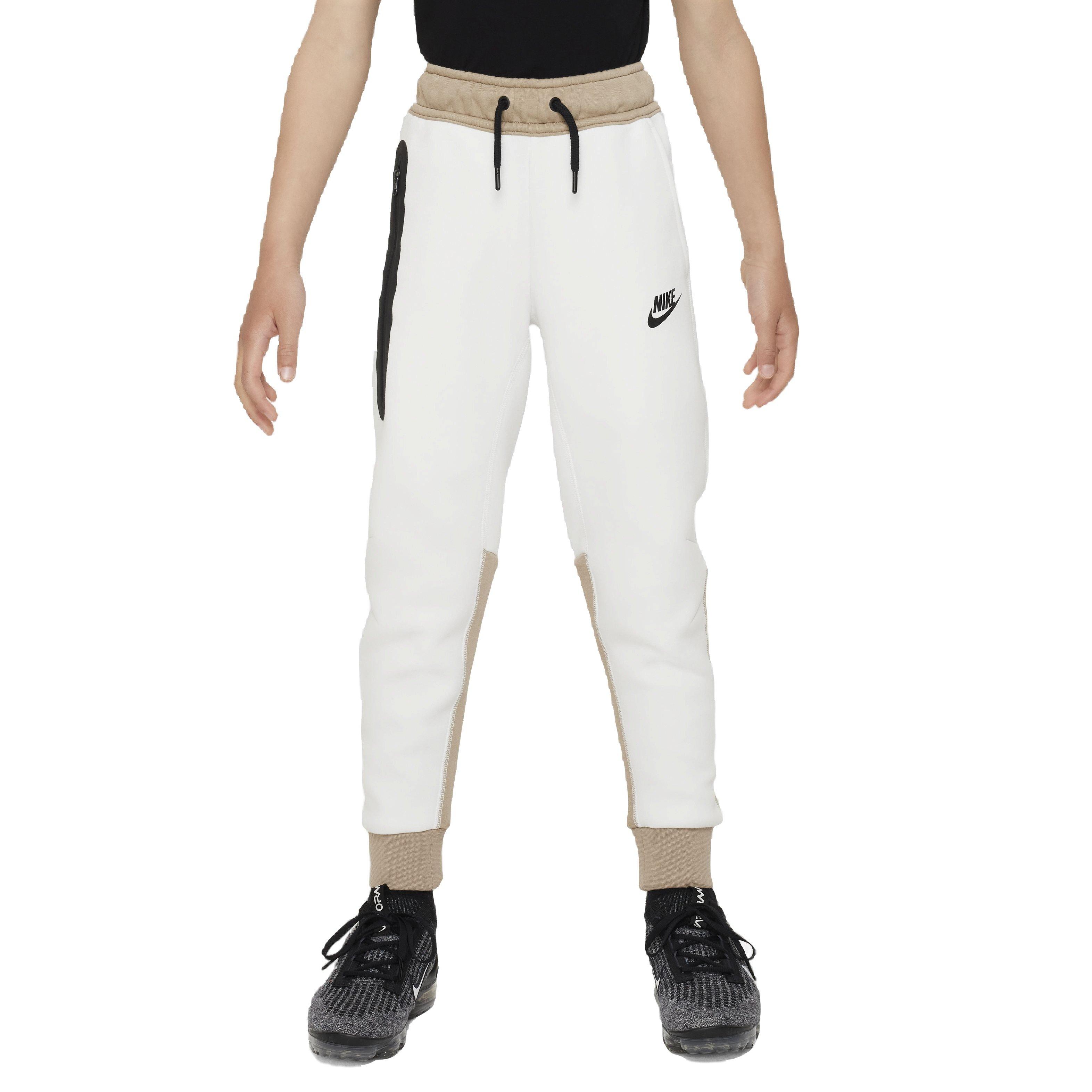 Nike Big Boys' Sportswear Tech Fleece Pant - WHITE Thumbnail View 1