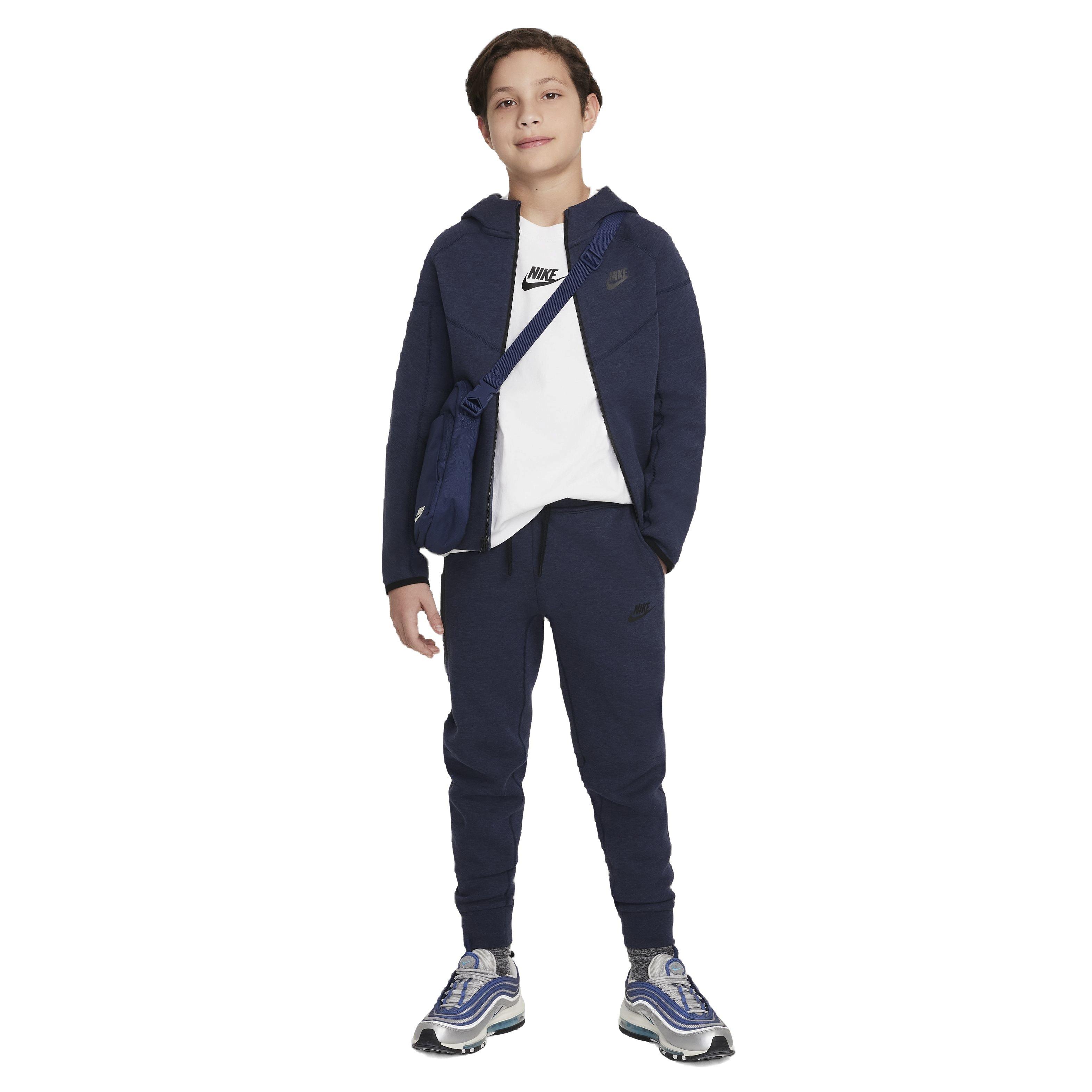 Nike Big Boys' Sportswear Tech Fleece Pant - BLUE Thumbnail View 7