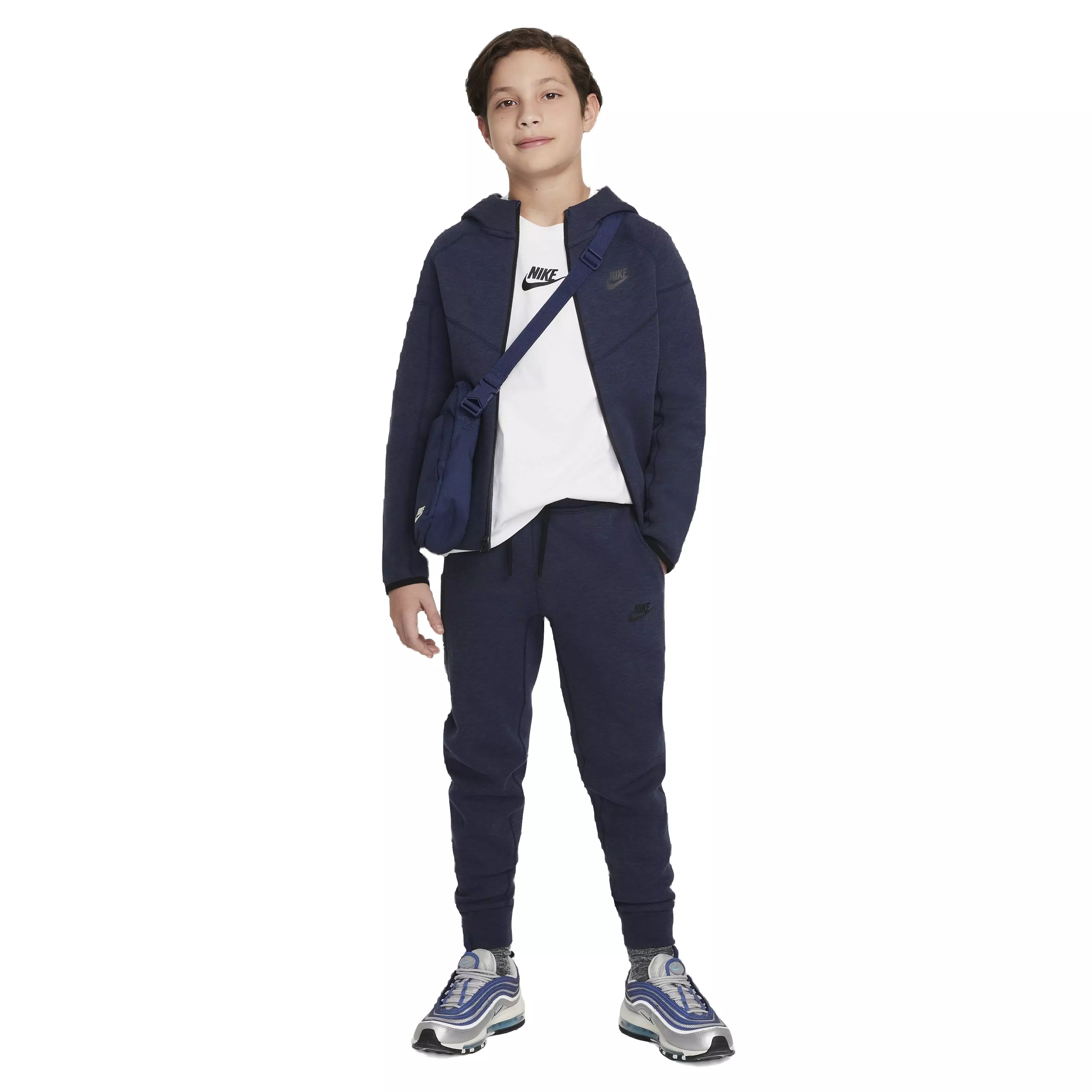 Nike Big Boys' Sportswear Tech Fleece Pant - BLUE