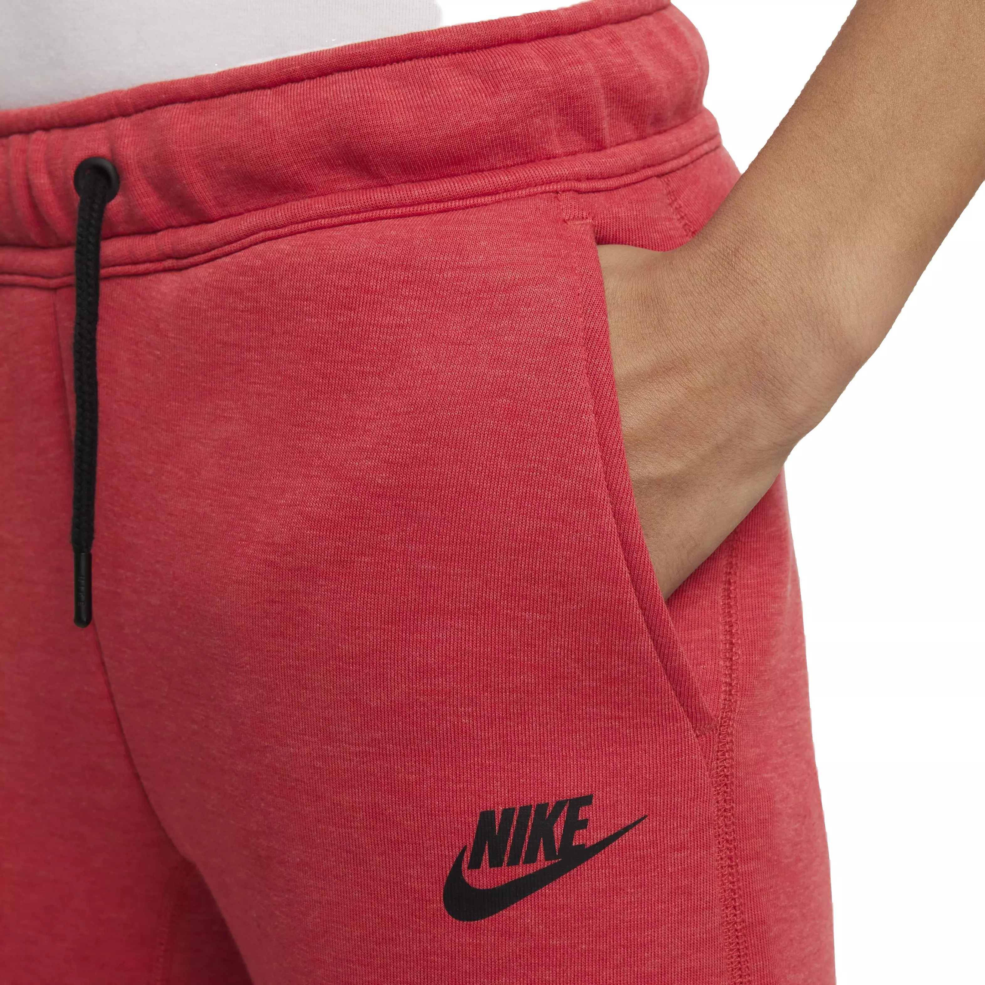 Nike Big Boys' Sportswear Tech Fleece Pant - RED