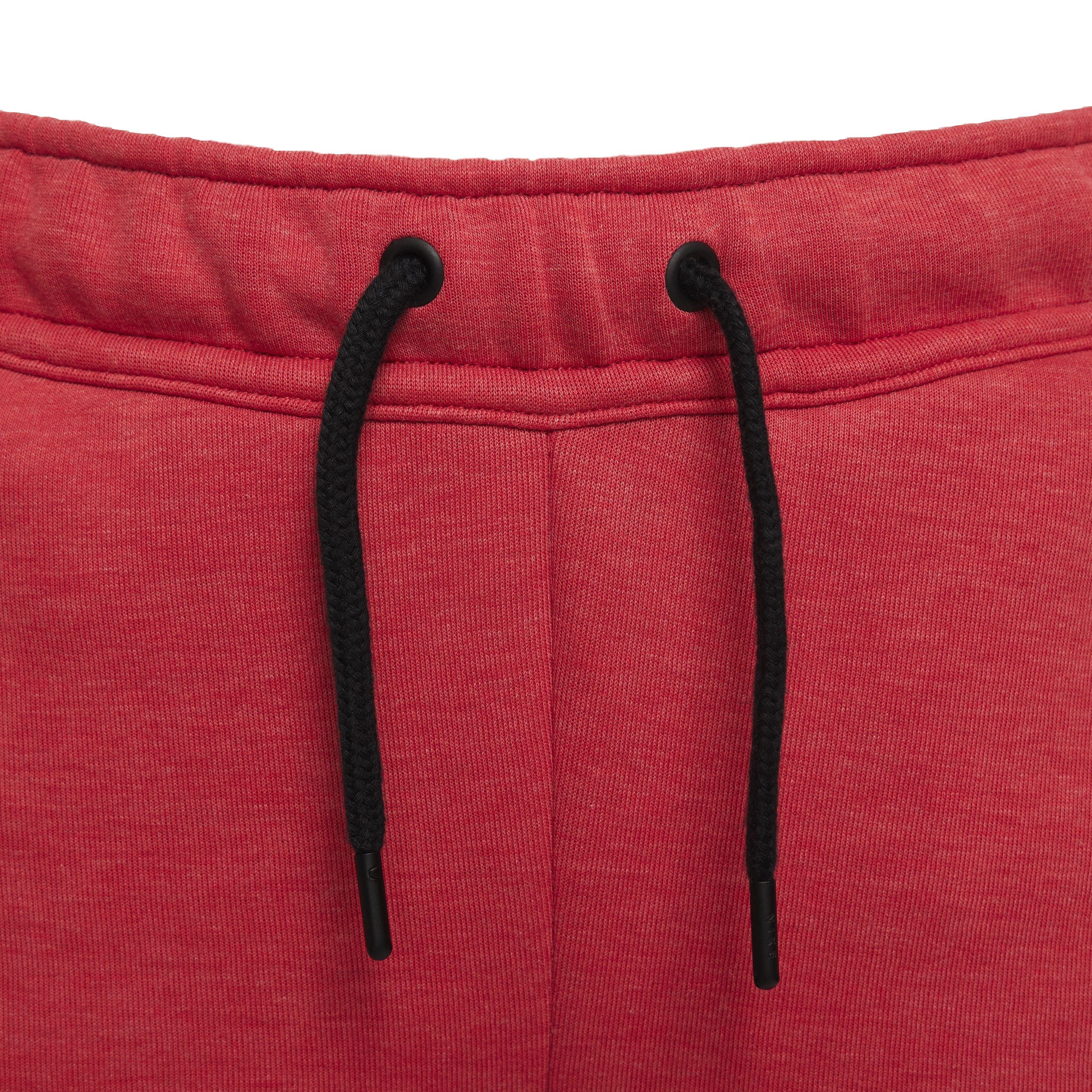 Nike Big Boys' Sportswear Tech Fleece Pant - RED Thumbnail View 4