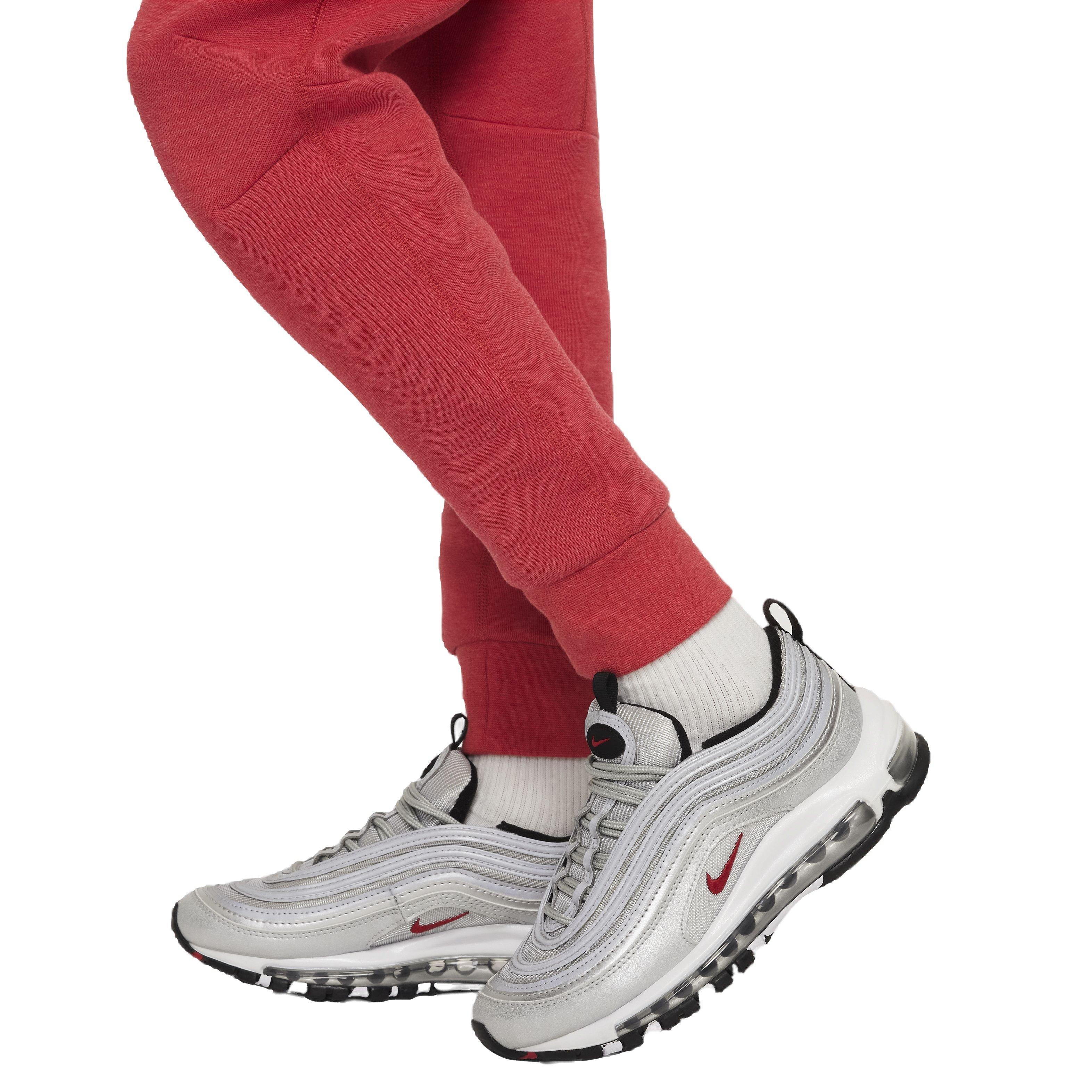 Nike Big Boys' Sportswear Tech Fleece Pant - RED Thumbnail View 6