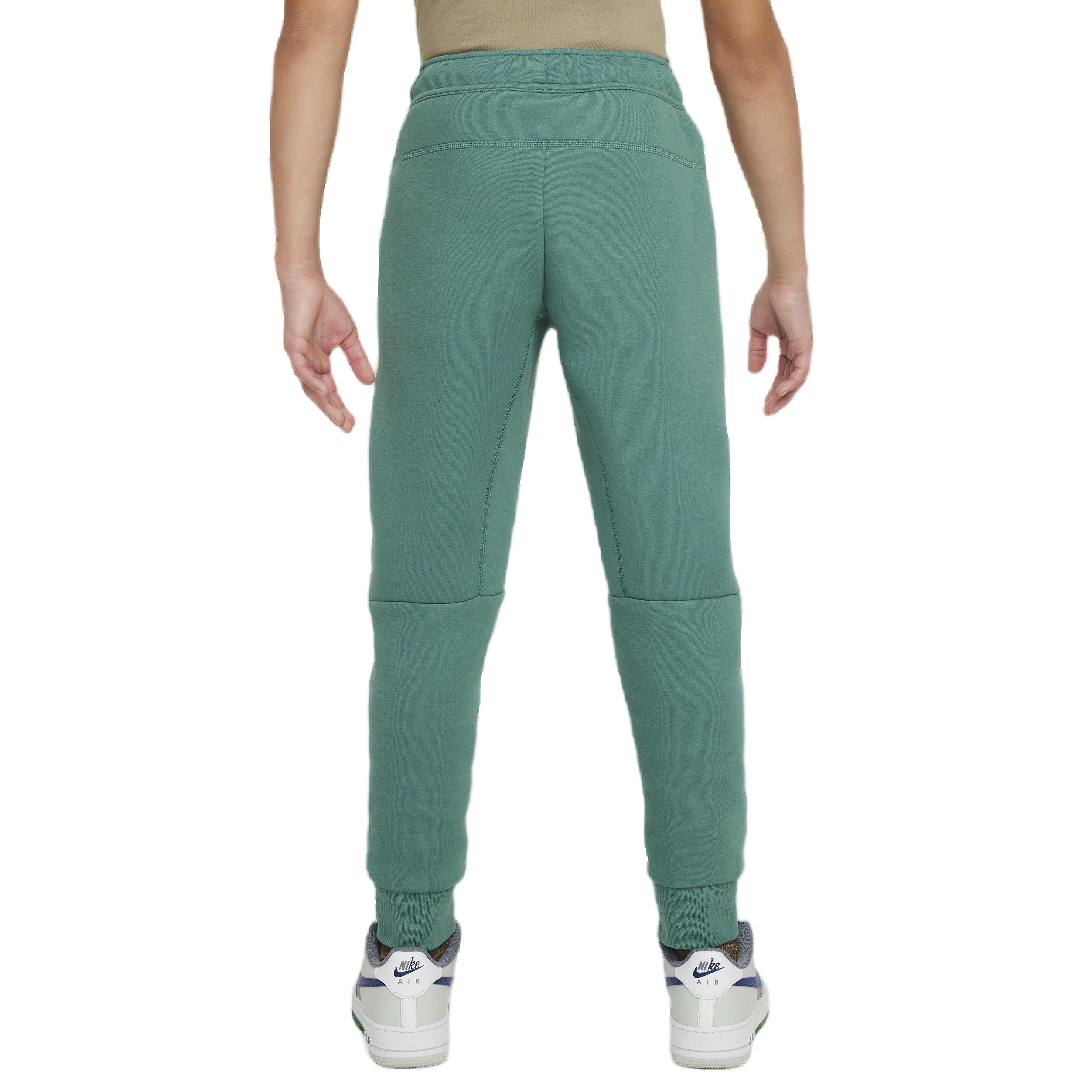 Nike Big Boys' Sportswear Tech Fleece Pant - GREEN Thumbnail View 2