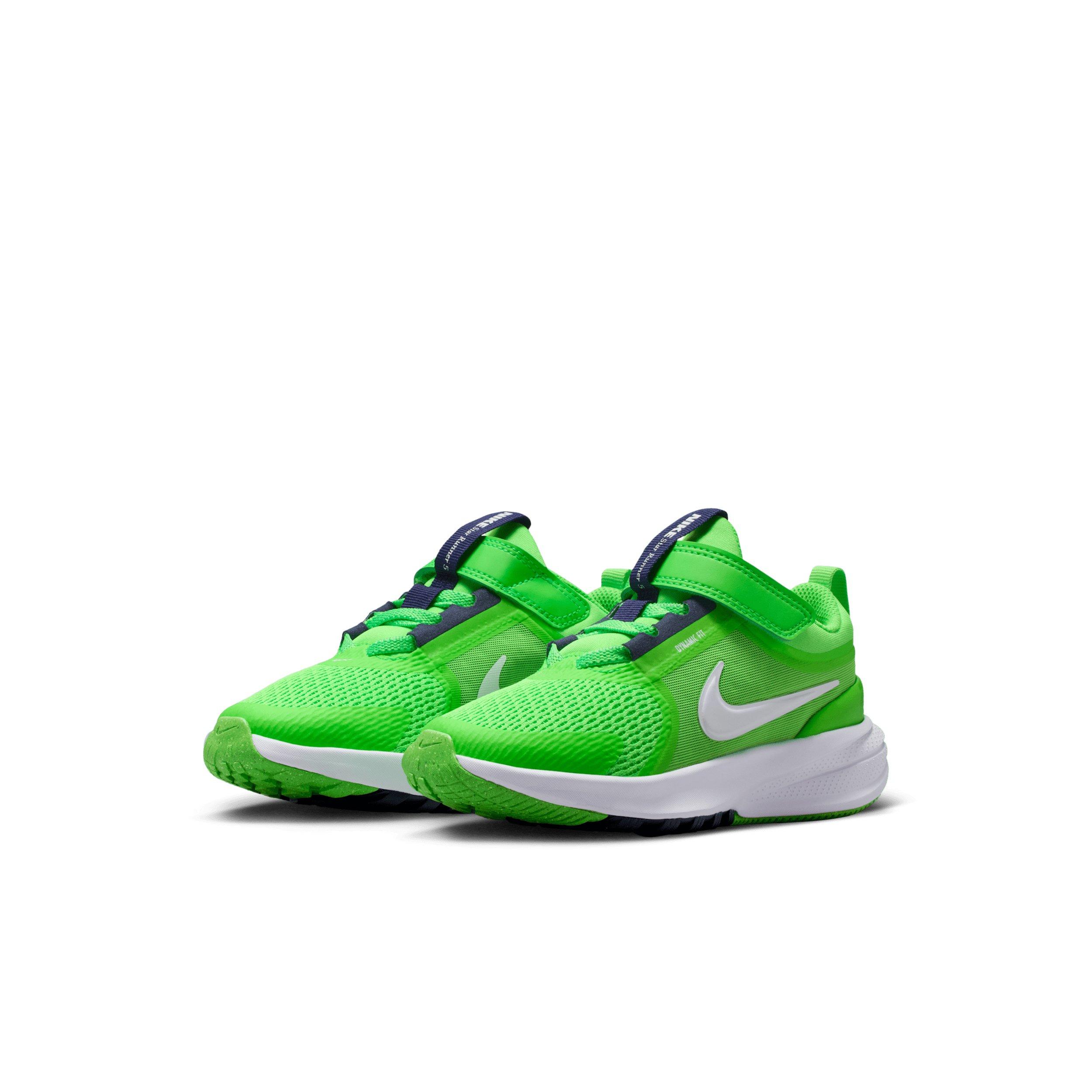Nike Star Runner 5 Preschool Boys' "Green Strike/Imperial Purple/White" Running Shoe