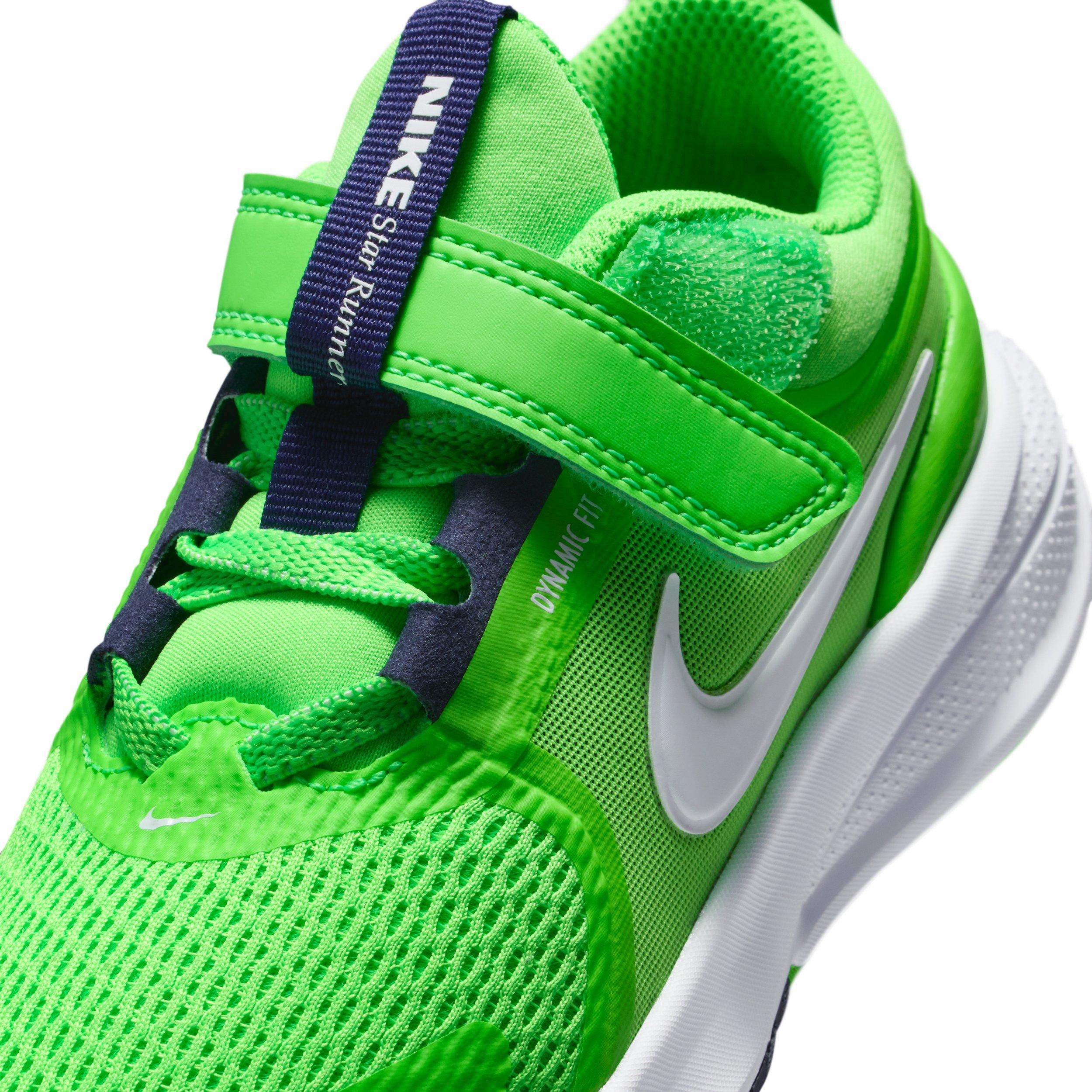 Nike Star Runner 5 Preschool Boys' "Green Strike/Imperial Purple/White" Running Shoe