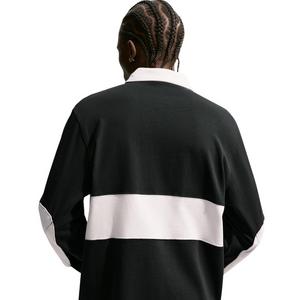 Nike Men's Sportswear Club Long-Sleeve Rugby Top - BLACK