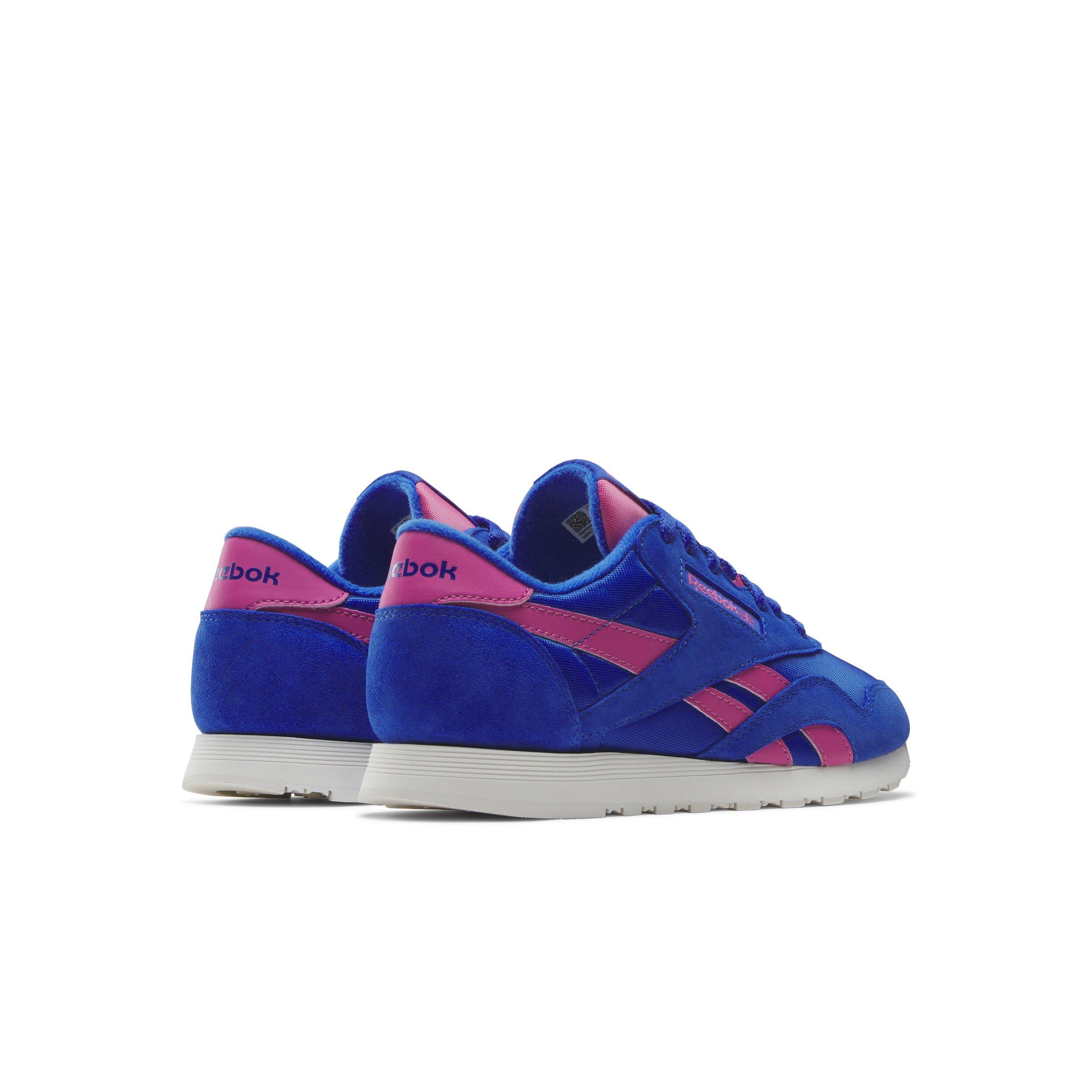 Reebok Classic Nylon "Blue/Blue/Pink" Women's Shoe - BLUE/BLUE/PINK Thumbnail View 3