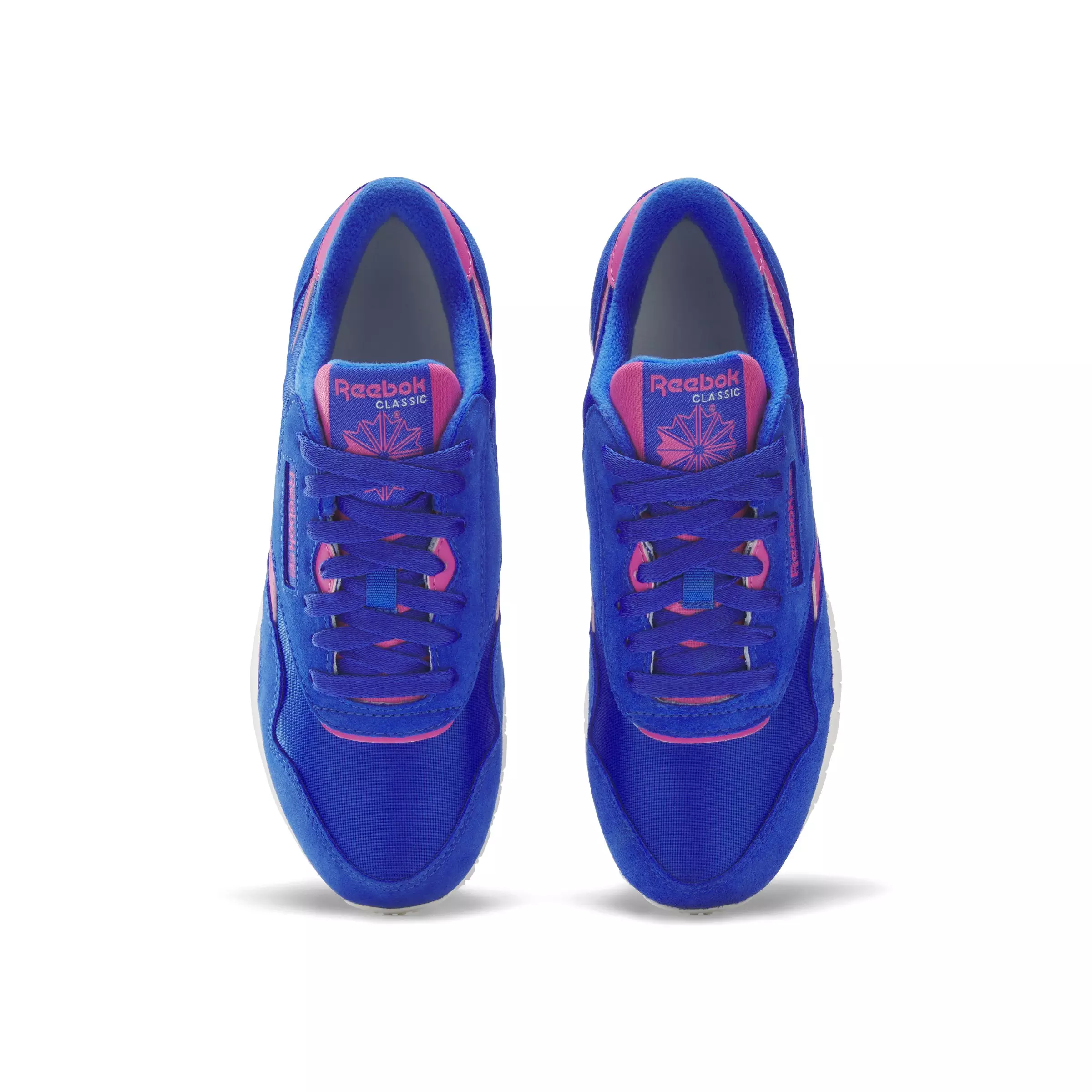 Reebok Classic Nylon "Blue/Blue/Pink" Women's Shoe - BLUE/BLUE/PINK