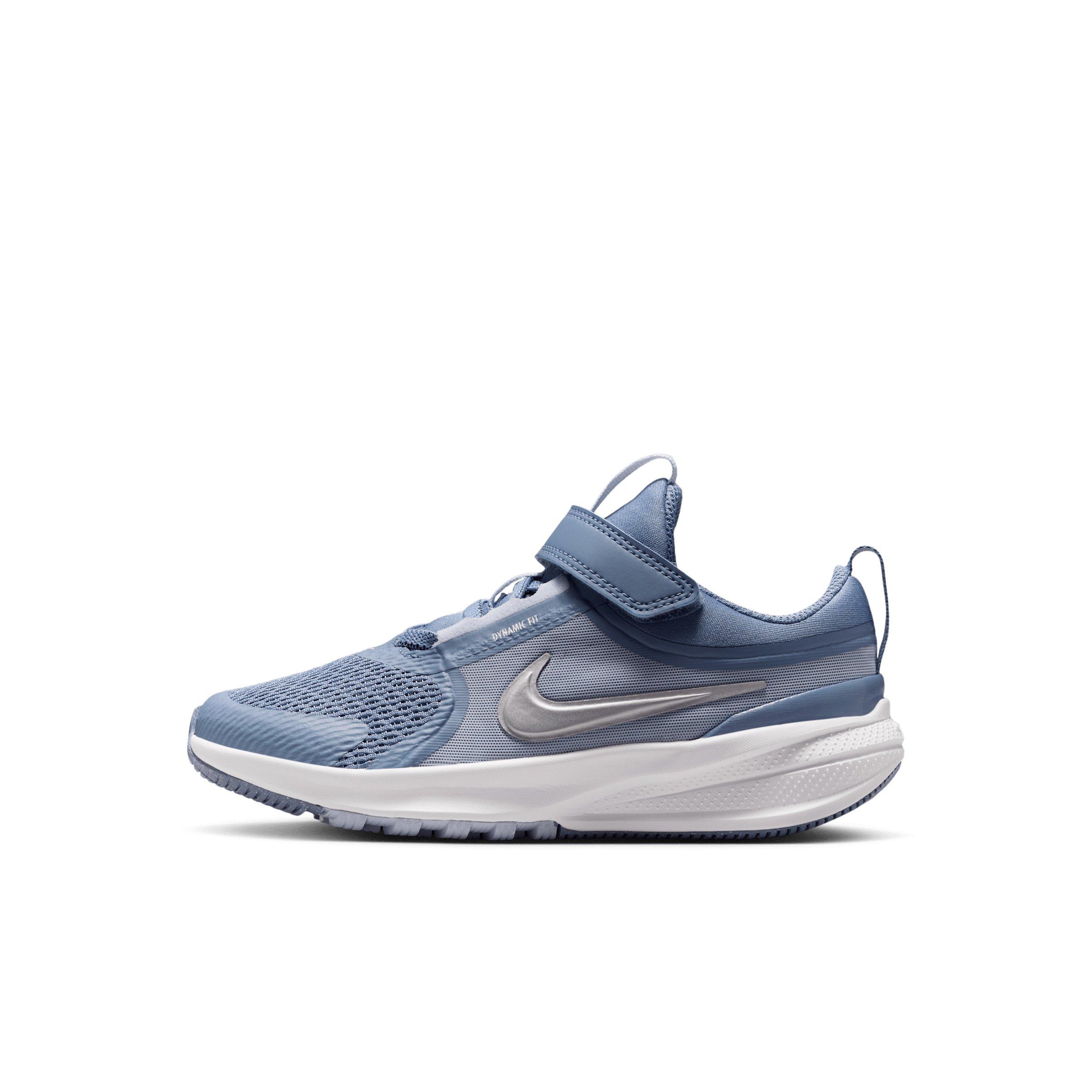 Nike Star Runner 5 Preschool Boys' "World Indigo/Ghost/Platinum Tint/Metallic Silver" Running Shoe