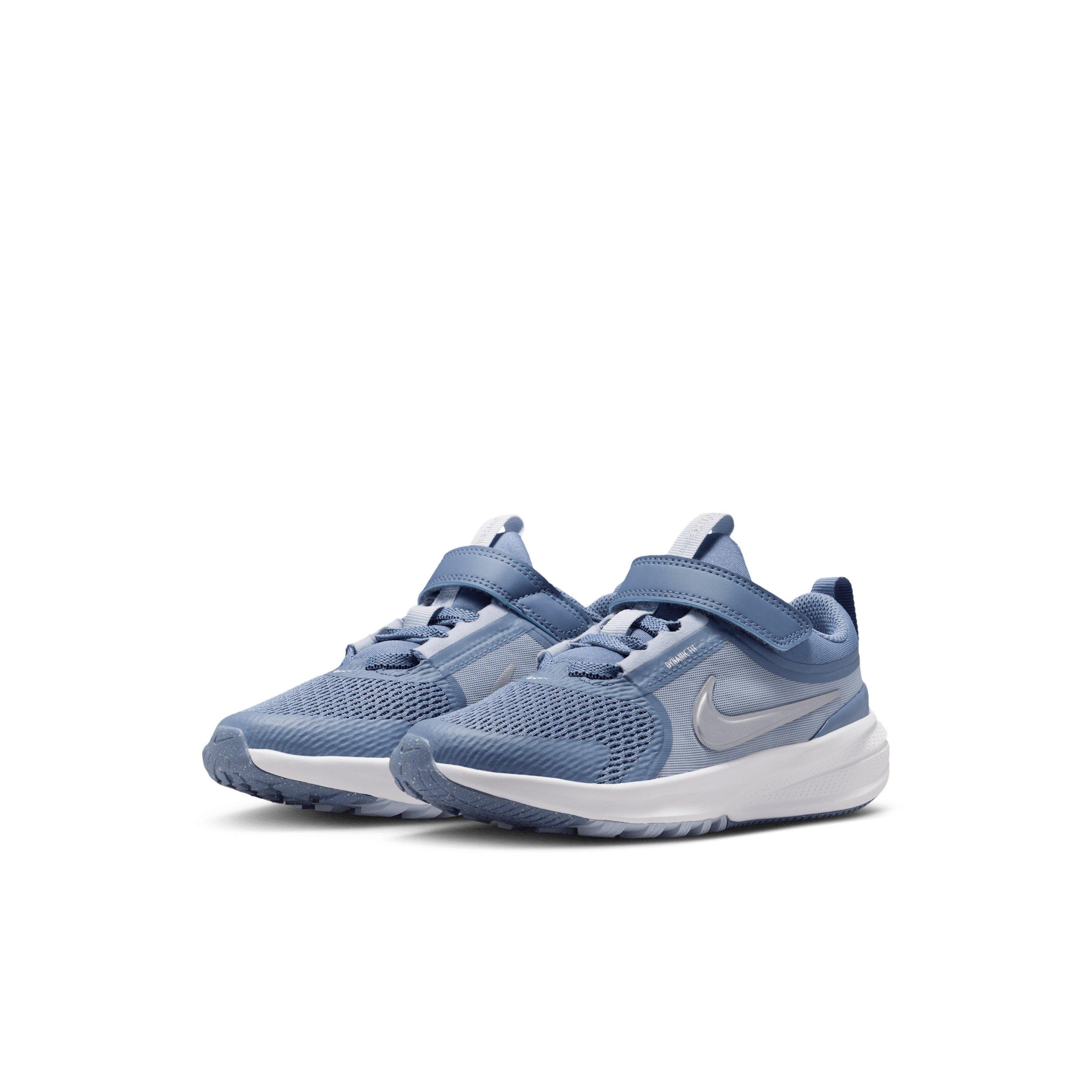Nike Star Runner 5 Preschool Boys' "World Indigo/Ghost/Platinum Tint/Metallic Silver" Running Shoe