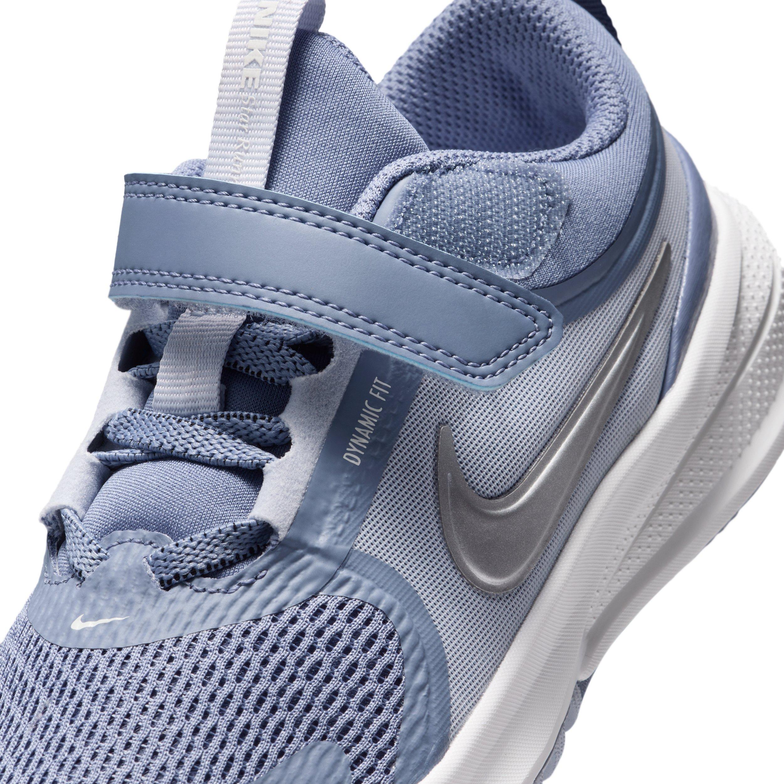 Nike Star Runner 5 Preschool Boys' "World Indigo/Ghost/Platinum Tint/Metallic Silver" Running Shoe