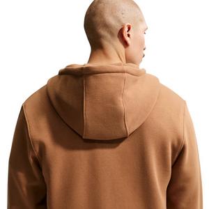 Nike Men's Club Full-Zip Fleece Hoodie - BROWN
