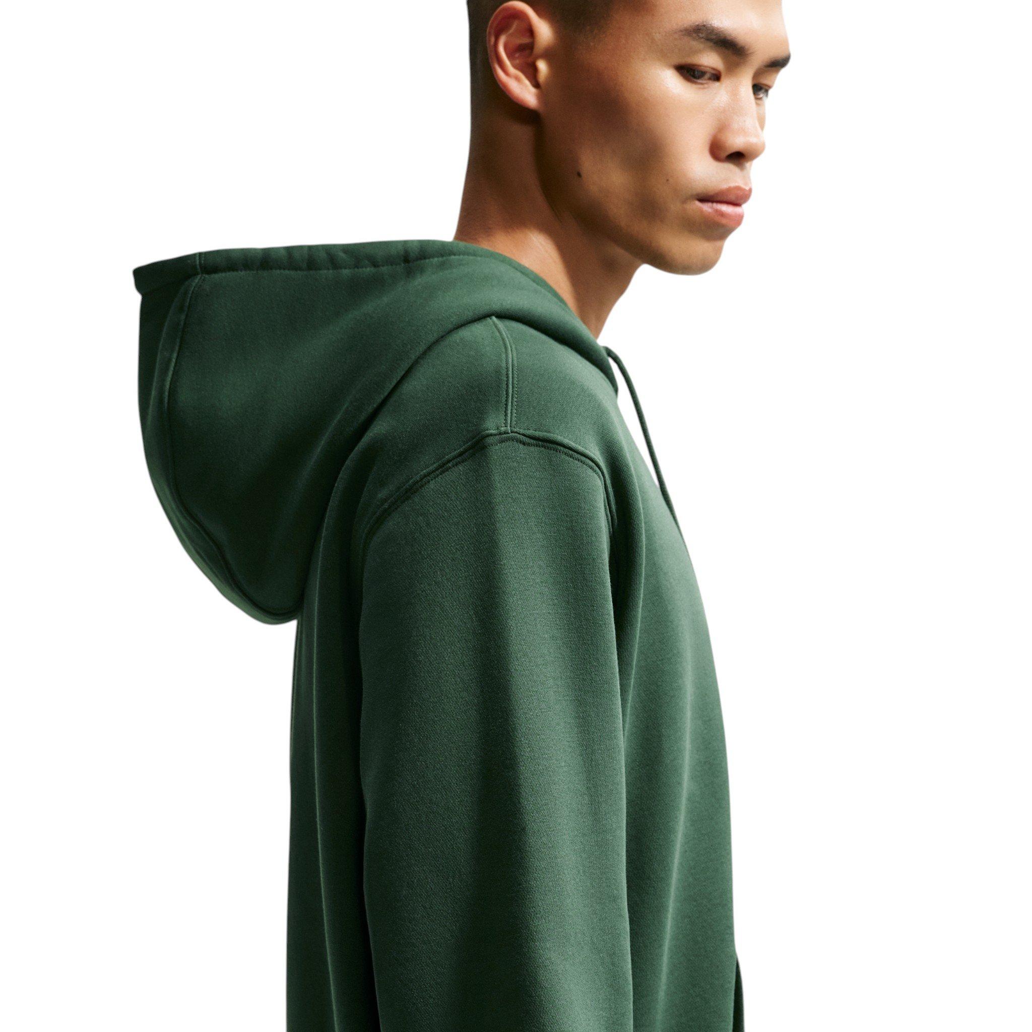 Nike Men's Club Full-Zip Fleece Hoodie - GREEN