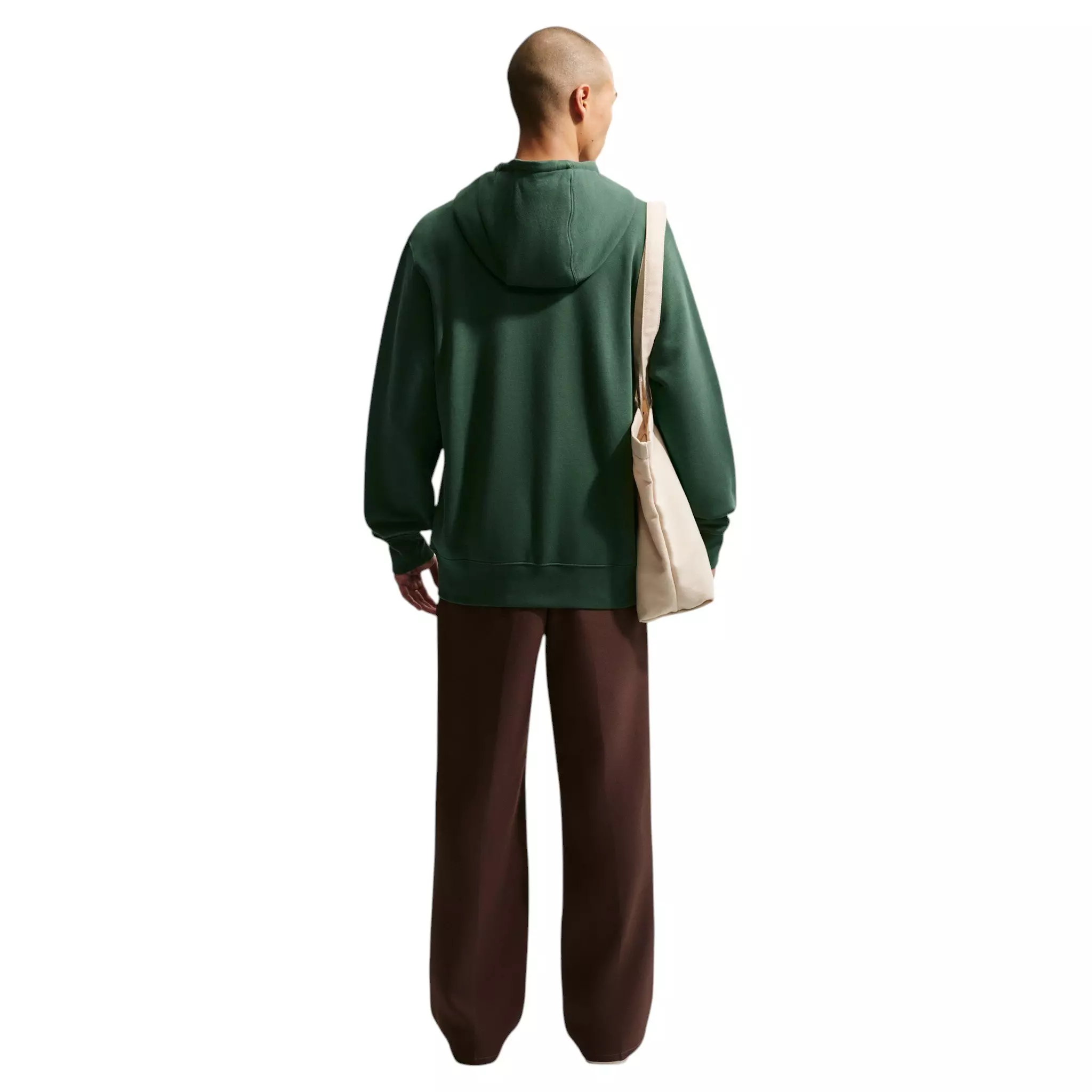 Nike Men's Club Full-Zip Fleece Hoodie - GREEN