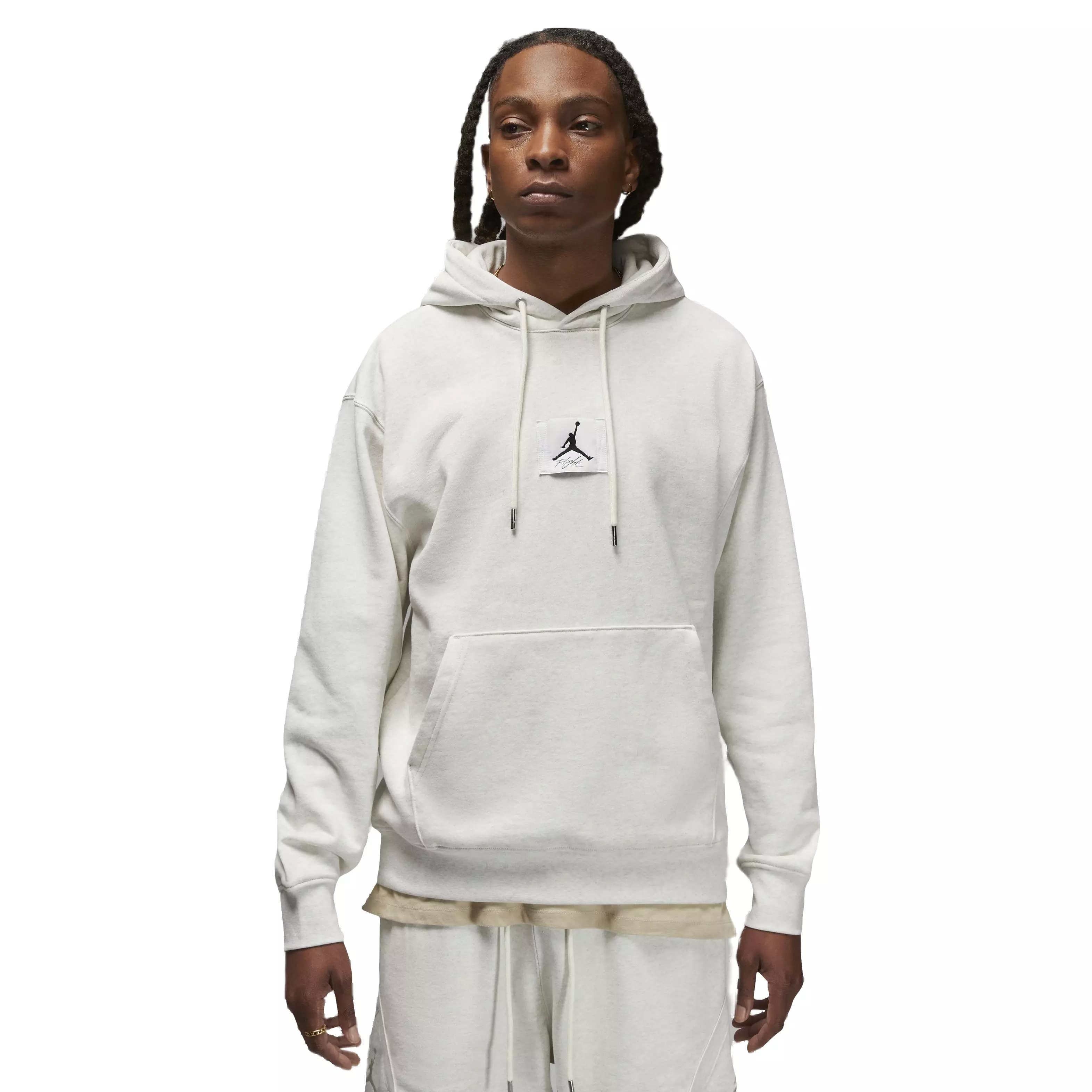 Jordan Men's Essential Statement Fleece Pullover Hoodie - White - WHITE
