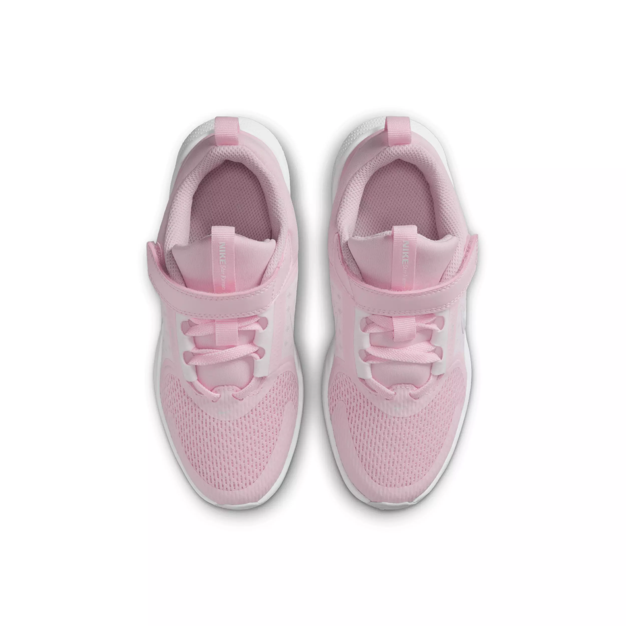 Nike Star Runner 5 "Pink Foam/Pink Foam/Pure Platinum/White" Preschool Girls' Running Shoe - PINK/PINK/PLATINUM/WHITE