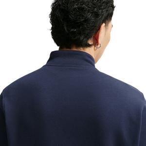 Nike Men's Sportswear Club 1/2-Zip Fleece Top - Obsidian/Obsidian/White - OBSIDIAN/OBSIDIAN/WHITE