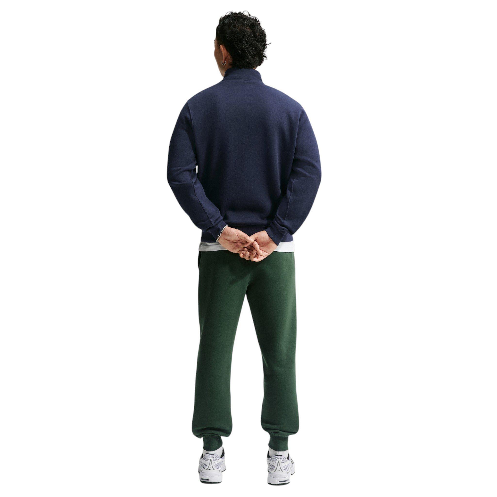 Nike Men's Sportswear Club 1/2-Zip Fleece Top - Obsidian/Obsidian/White - OBSIDIAN/OBSIDIAN/WHITE Thumbnail View 5