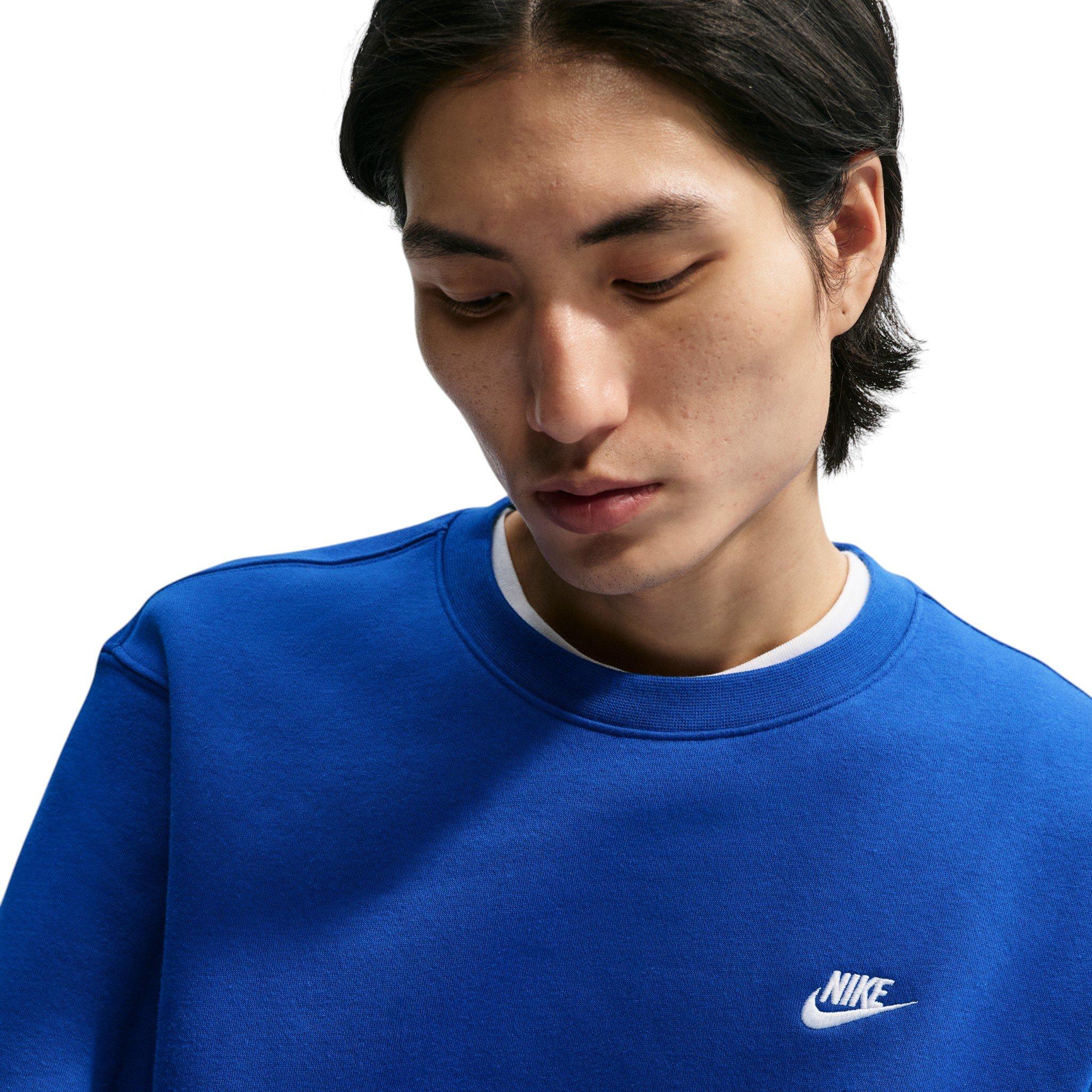 Nike Men's Club Fleece Crew - BLUE