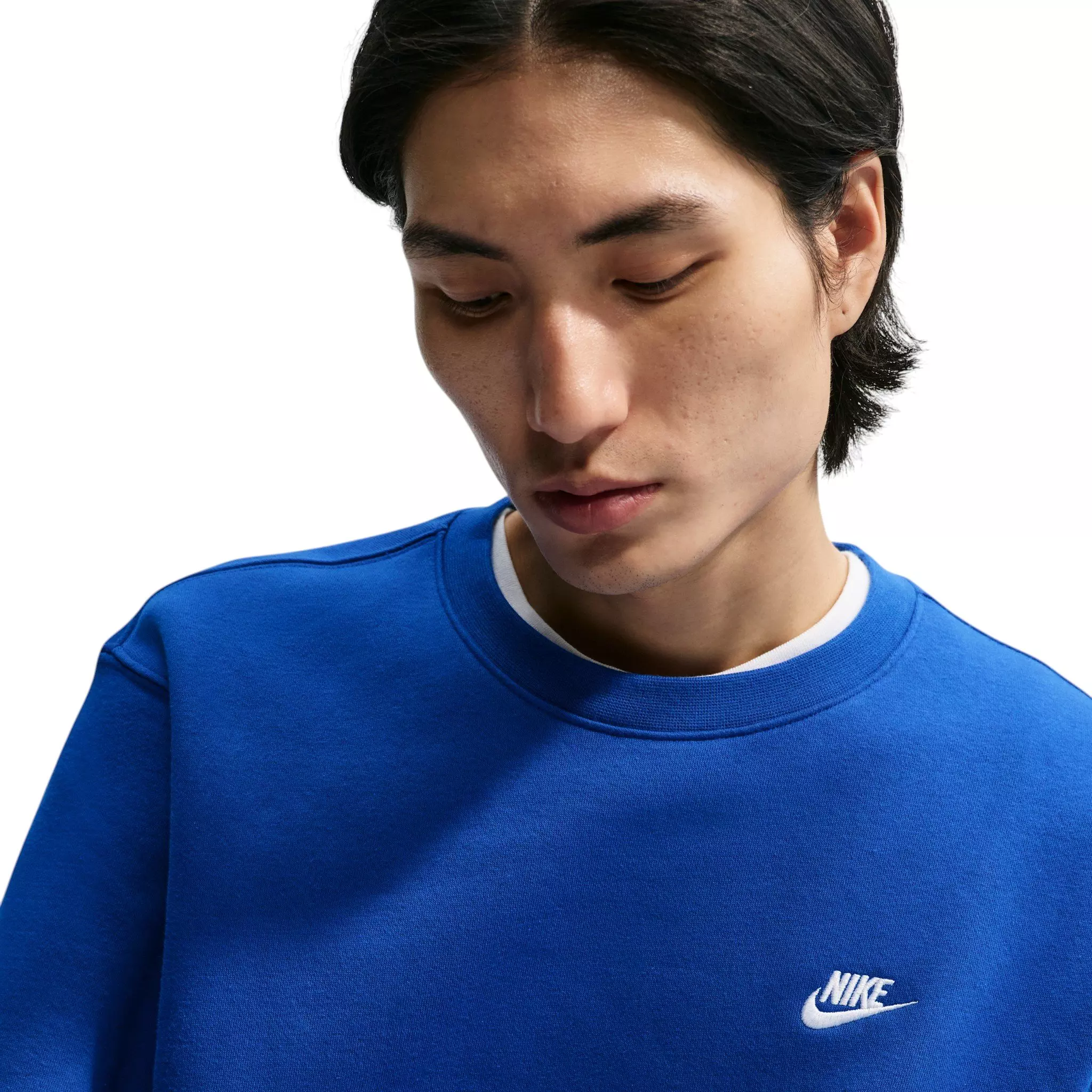 Nike Men's Club Fleece Crew - BLUE