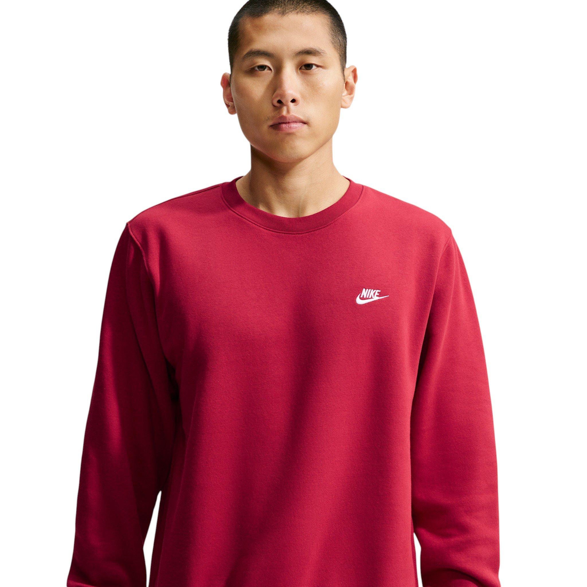 Nike Men's Club Fleece Crew - RED