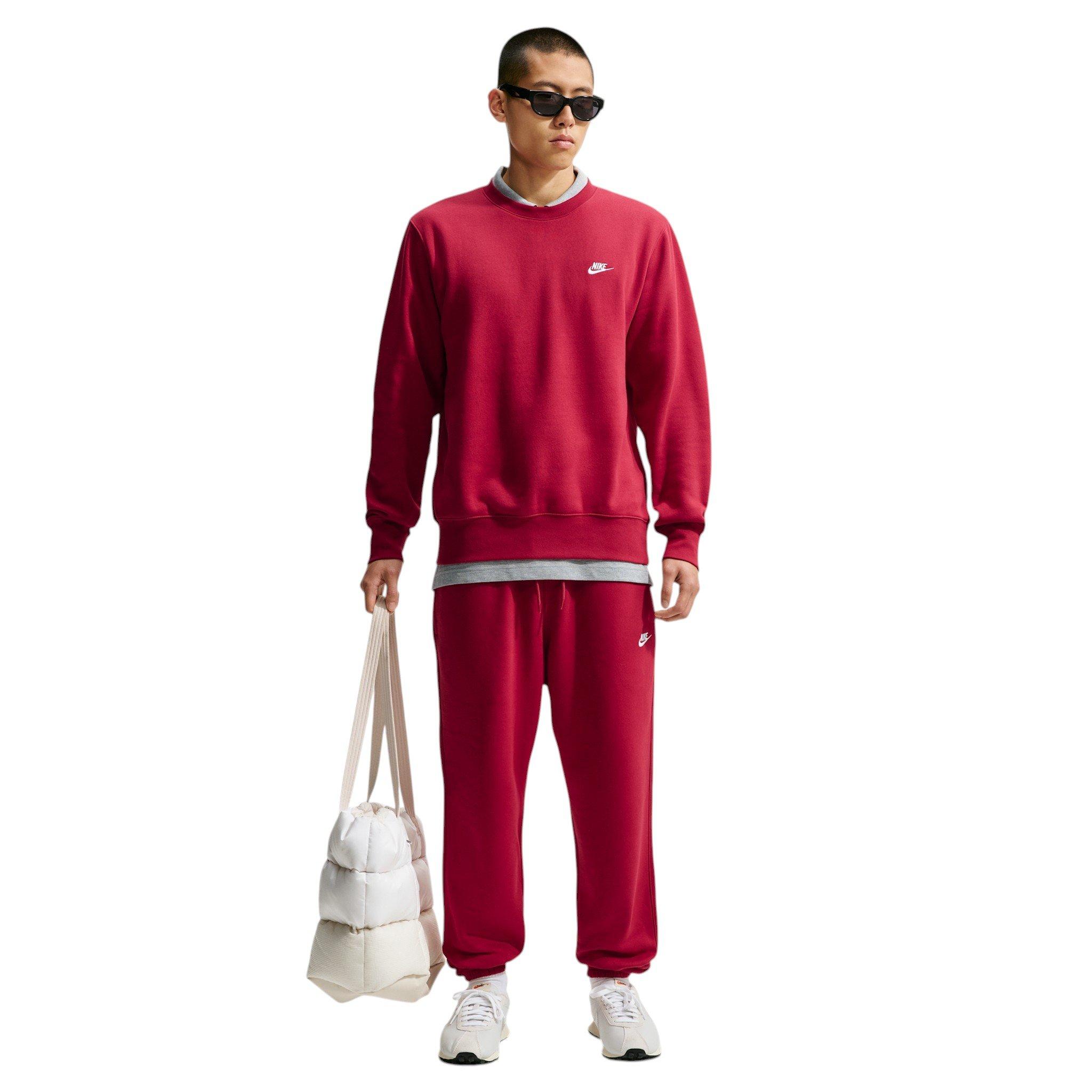 Nike Men's Club Fleece Crew - RED