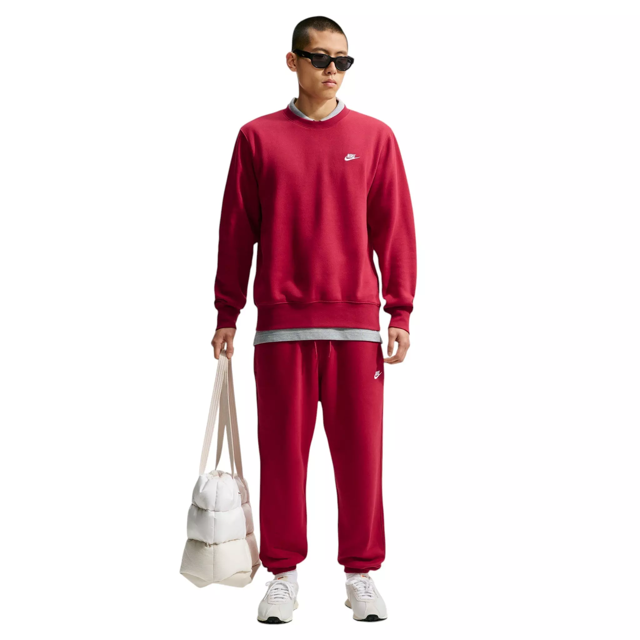 Nike Men's Club Fleece Crew - RED