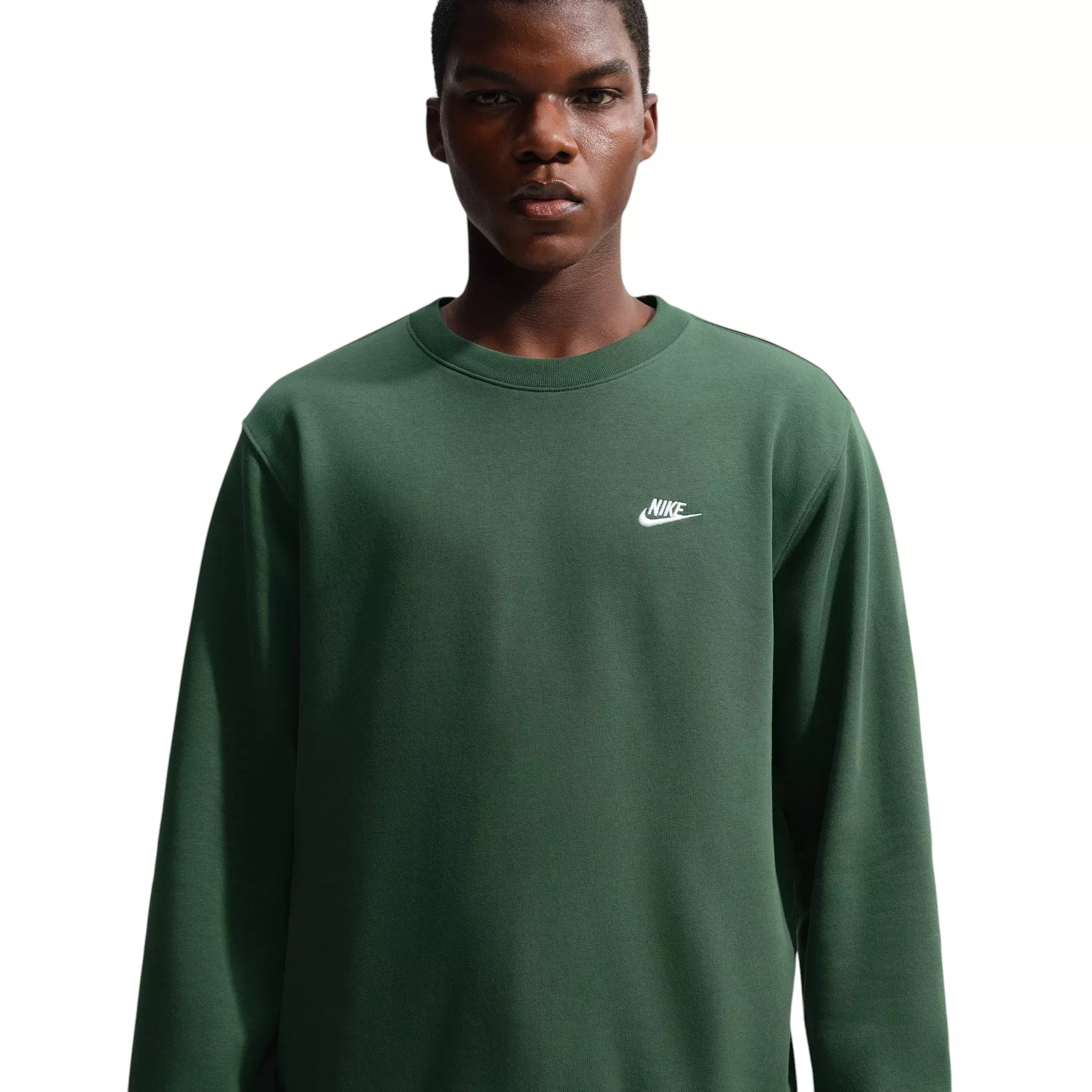 Nike Men's Club Fleece Crew - GREEN