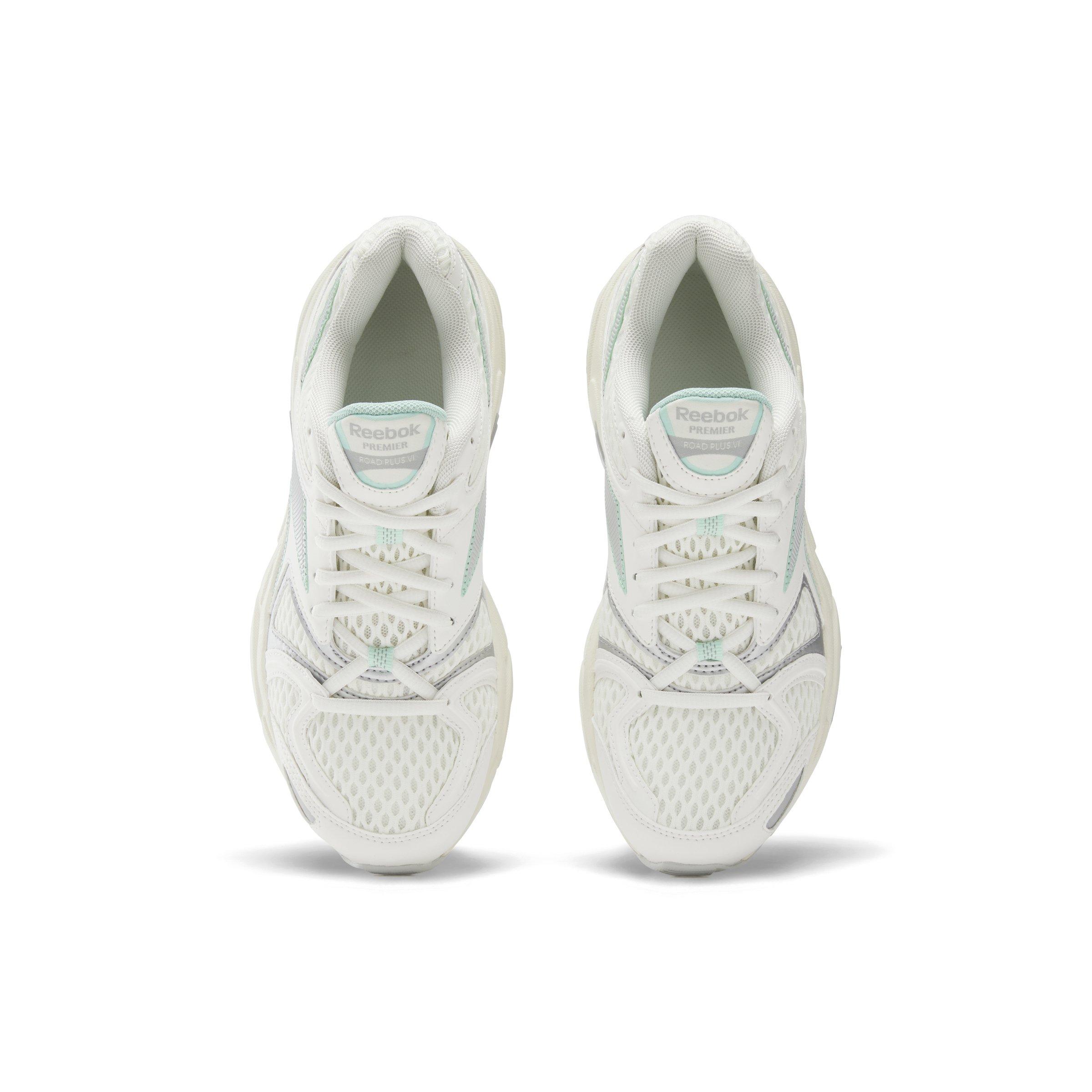 Reebok Premier Road Plus VI "White/Grey/Mint" Women's Running Shoe - WHITE/GREY/MINT Thumbnail View 4